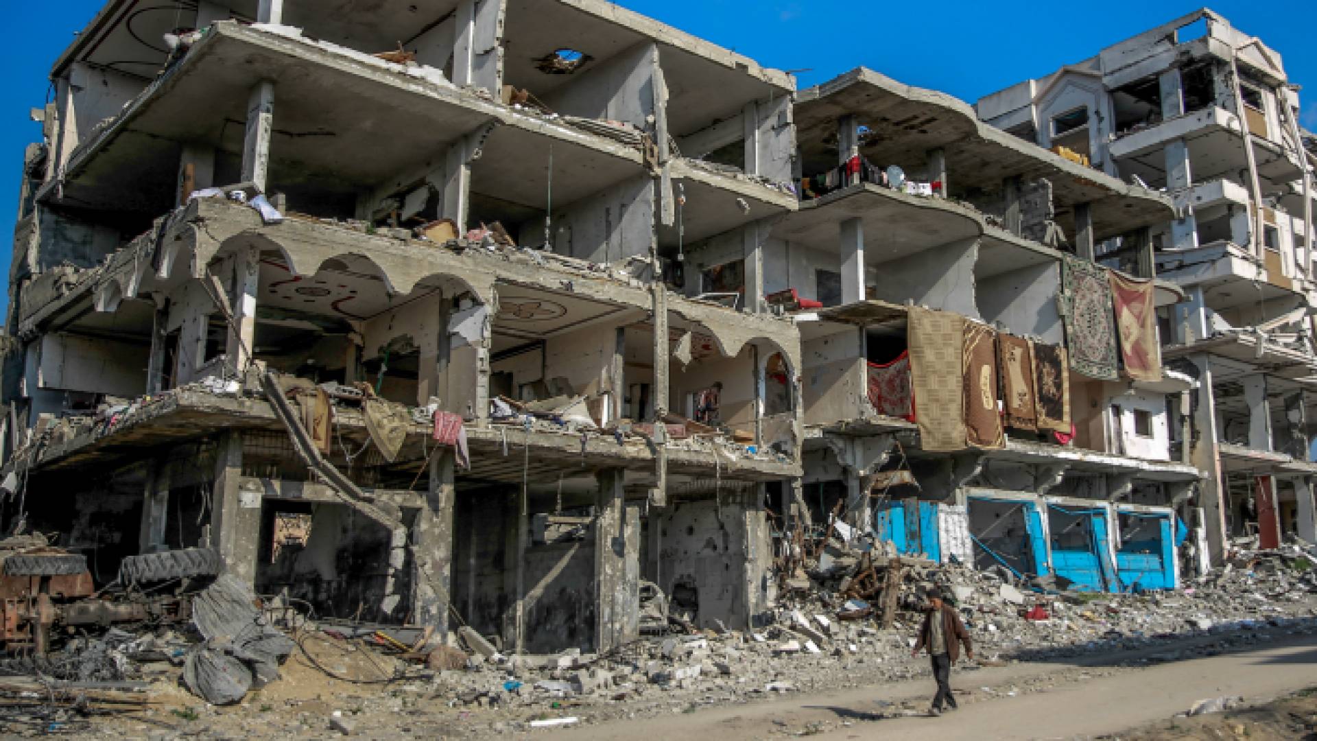 جانب من الدمار الذي تسبب به الاحتلال الإسرائيلي في قطاع غزة