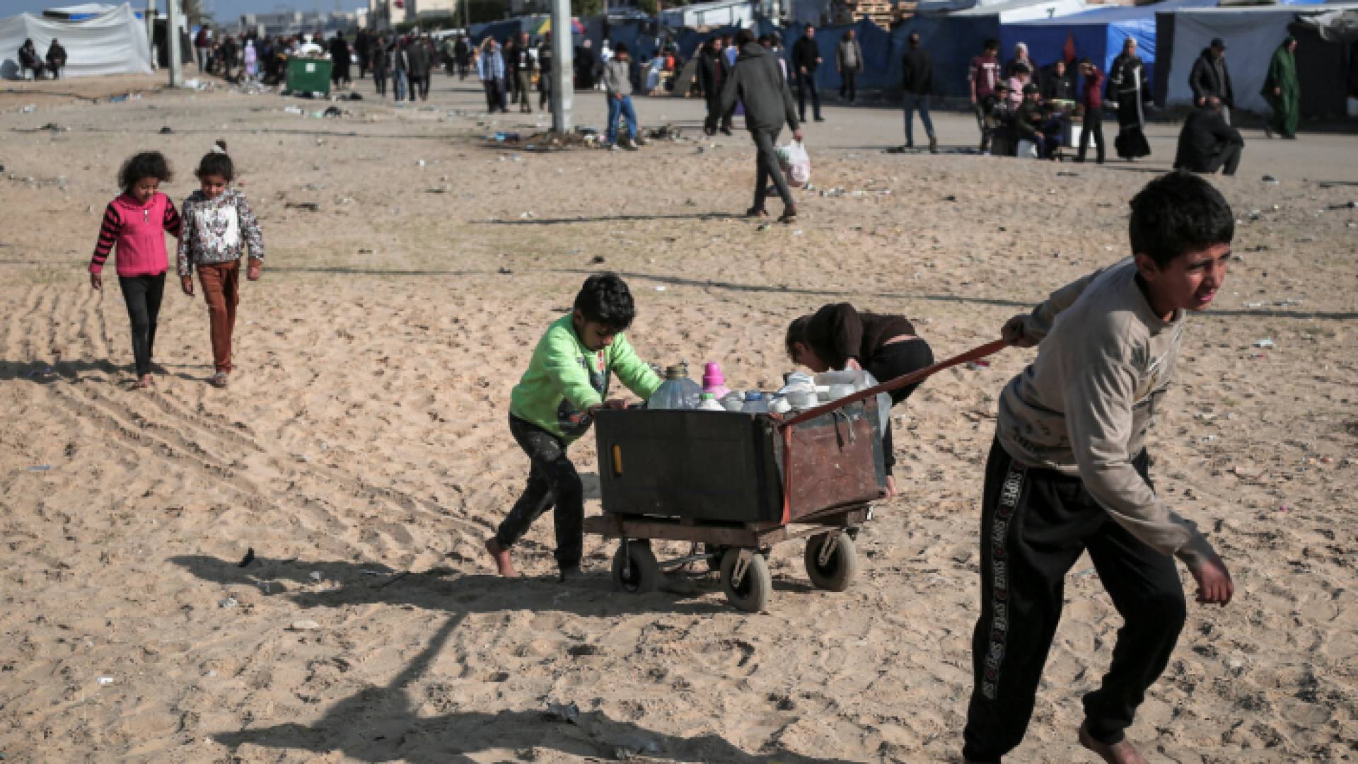 أطفال في قطاع غزة