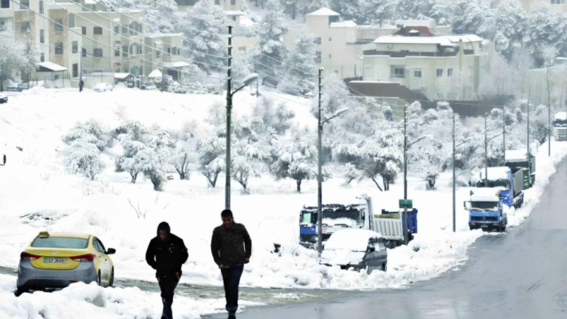 تساقط الثلوج في الأردن "أرشيفية"