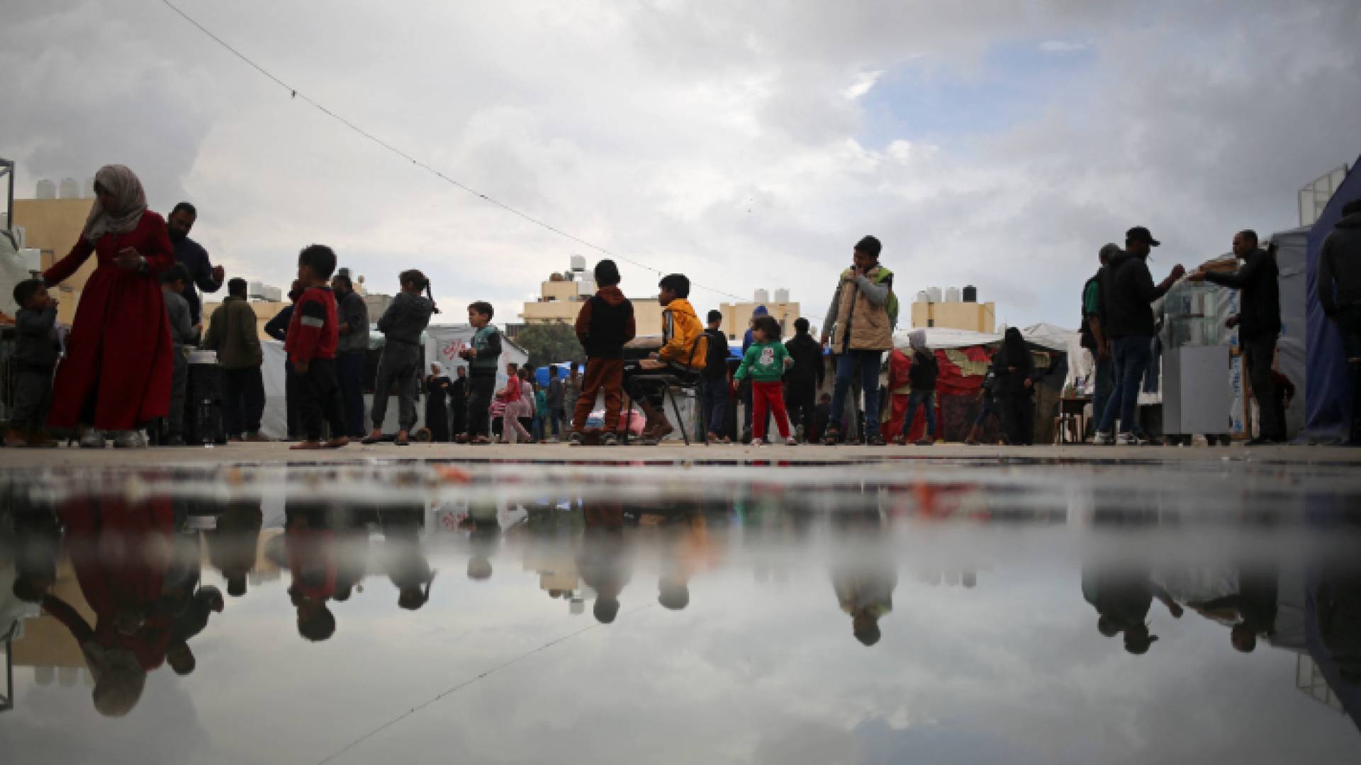 فلسطينيون في رفح جنوب قطاع غزة