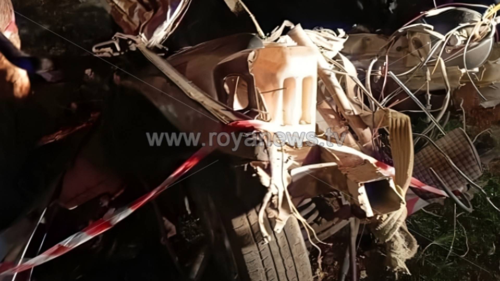 المركبة التي تعرضت لحادث مروع في مأدبا