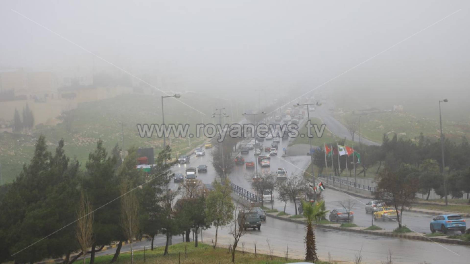 ضباب كثيف في العاصمة عمان