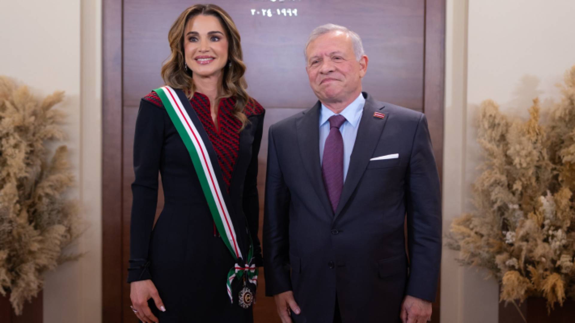 جلالة الملك عبدالله الثاني، وجلالة الملكة رانيا العبدالله