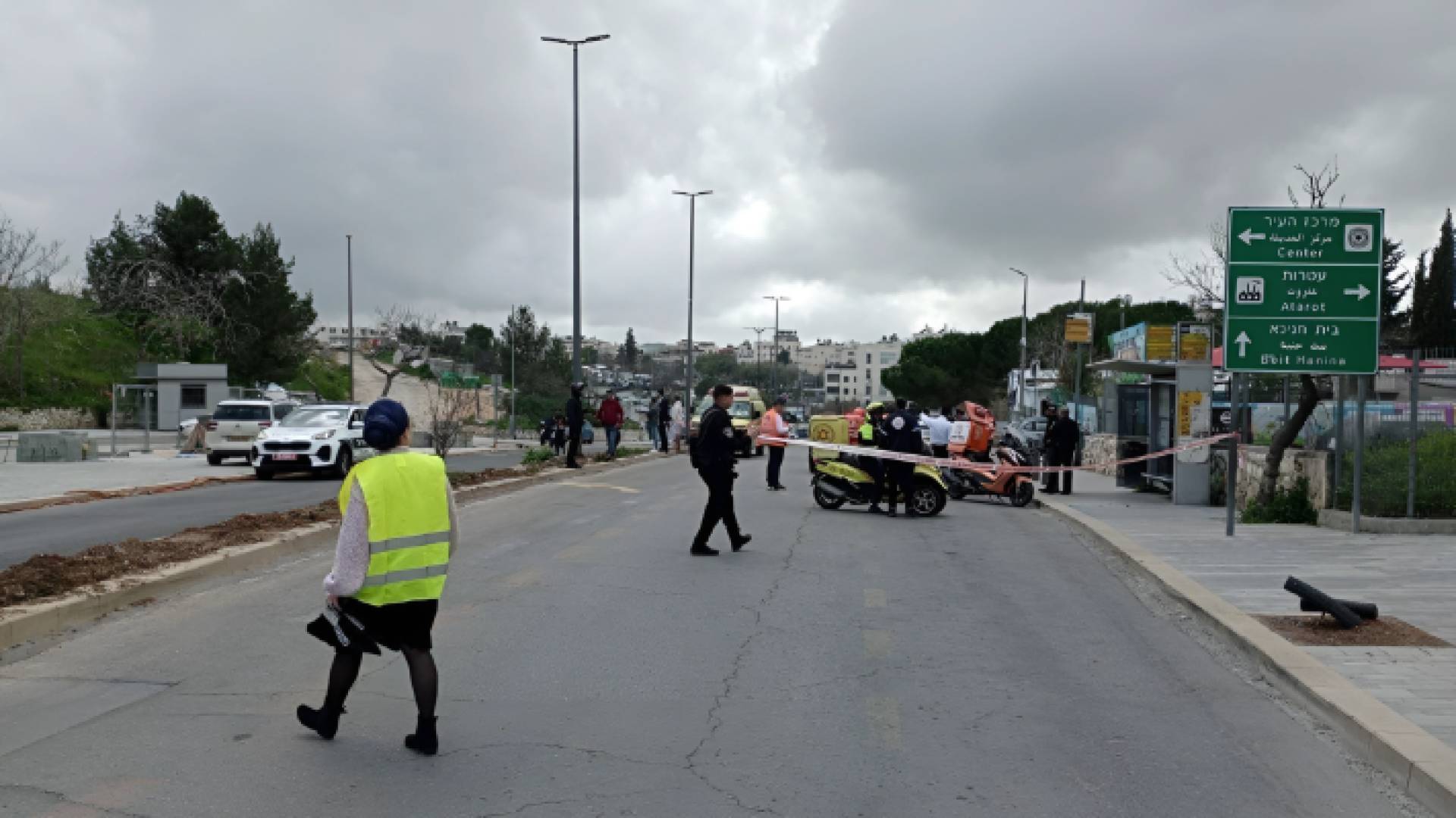 الصورة من موقع عملية الطعن