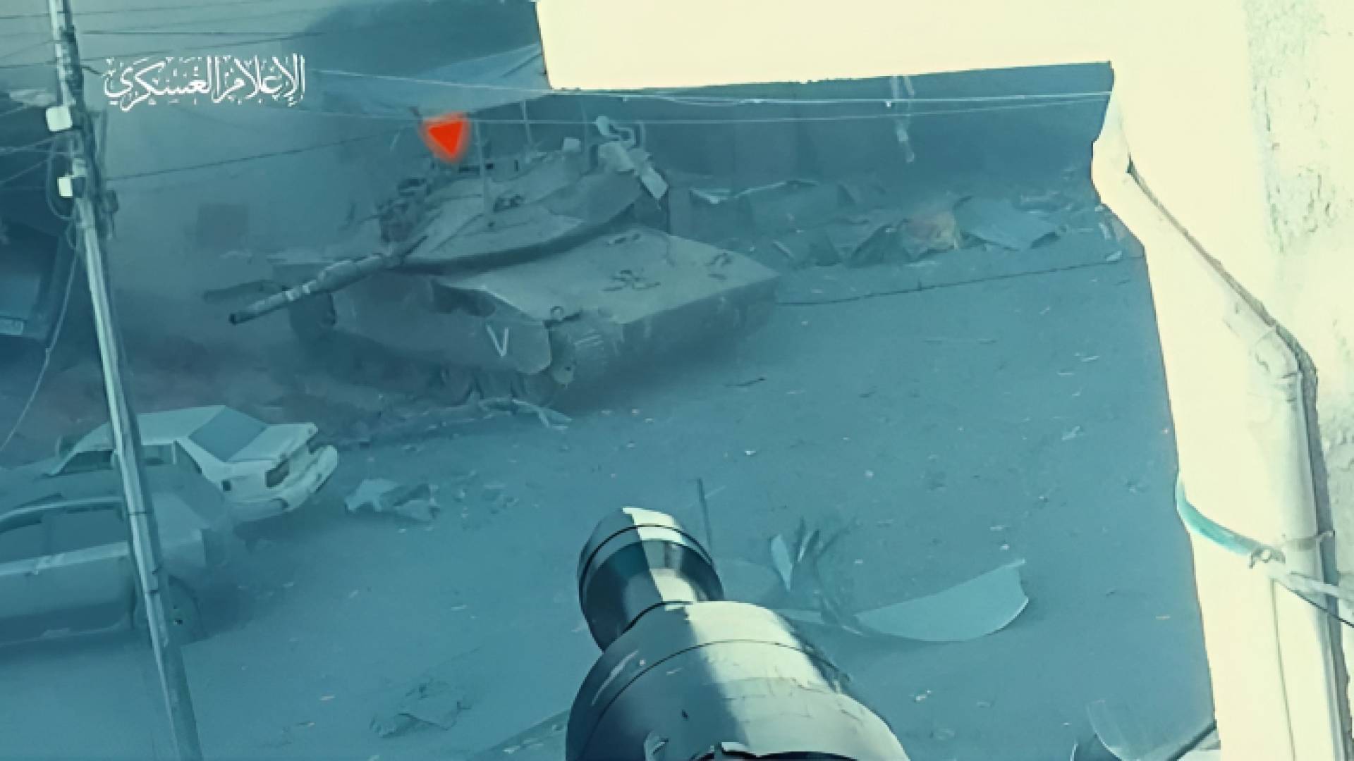 تصدي المقاومة لدبابة متوغلة في قطاع غزة