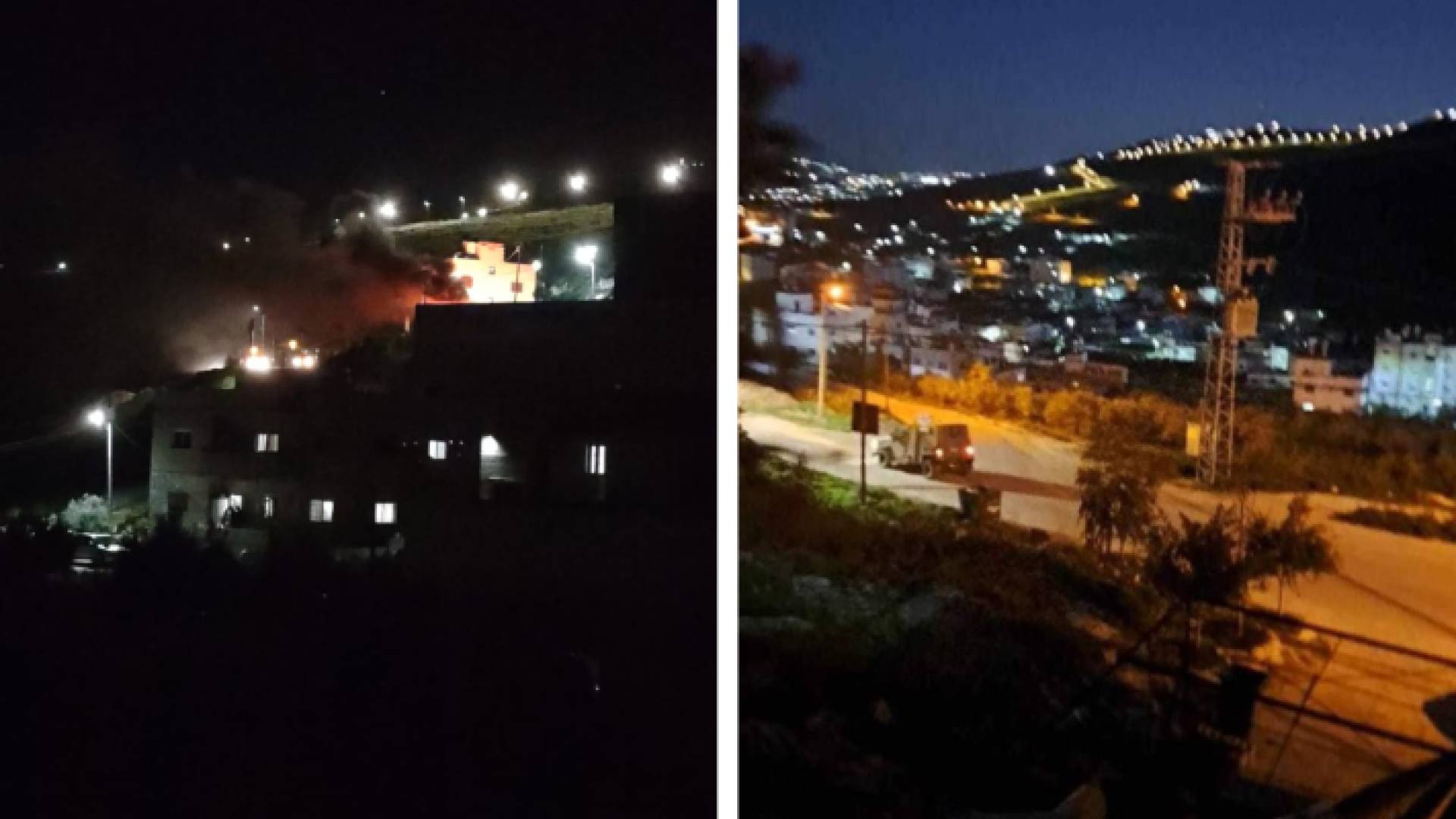 من هجوم المستوطنين على قرية بورين جنوب نابلس