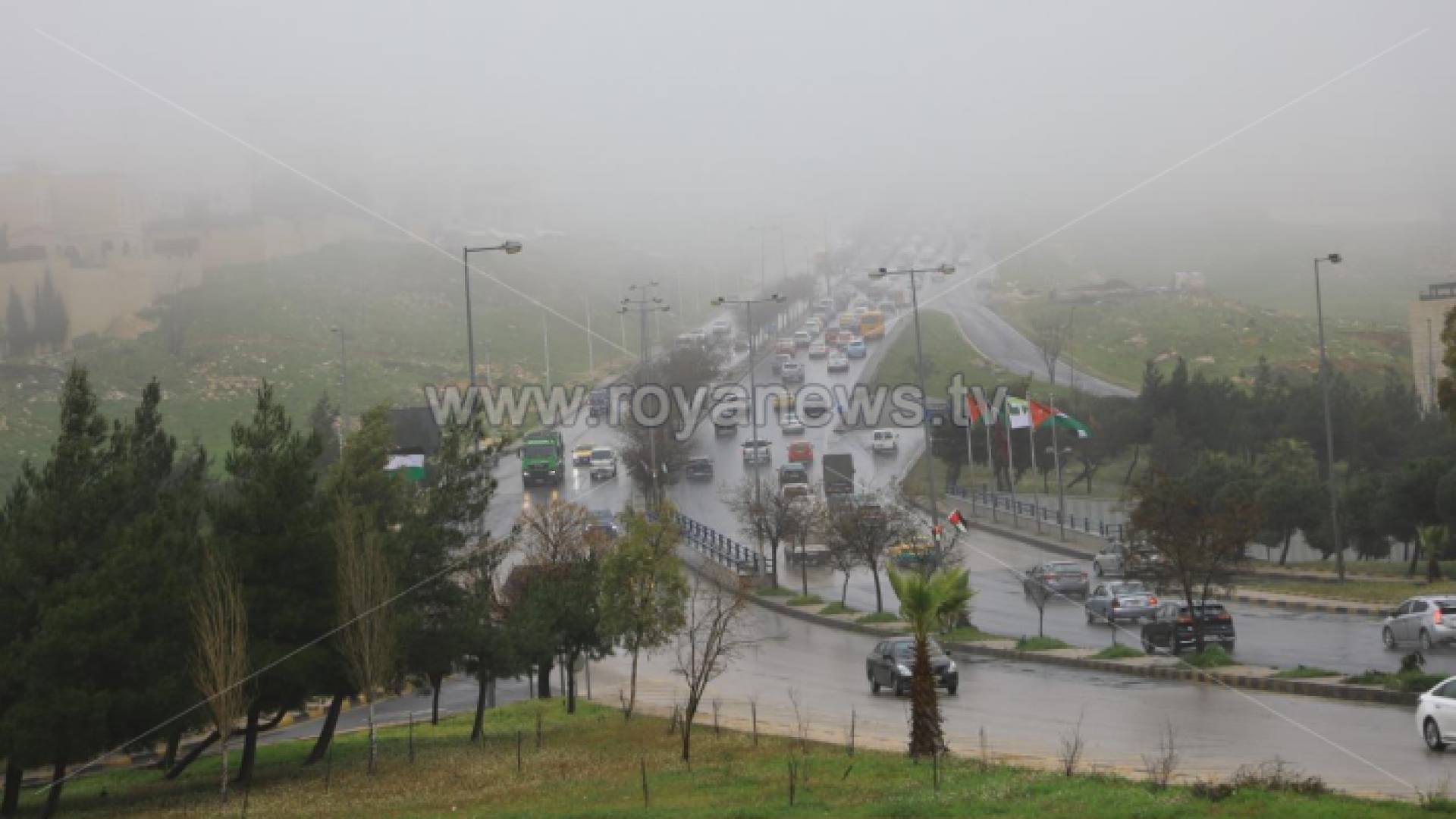 أجواء ماطرة في الأردن "أرشيفية"