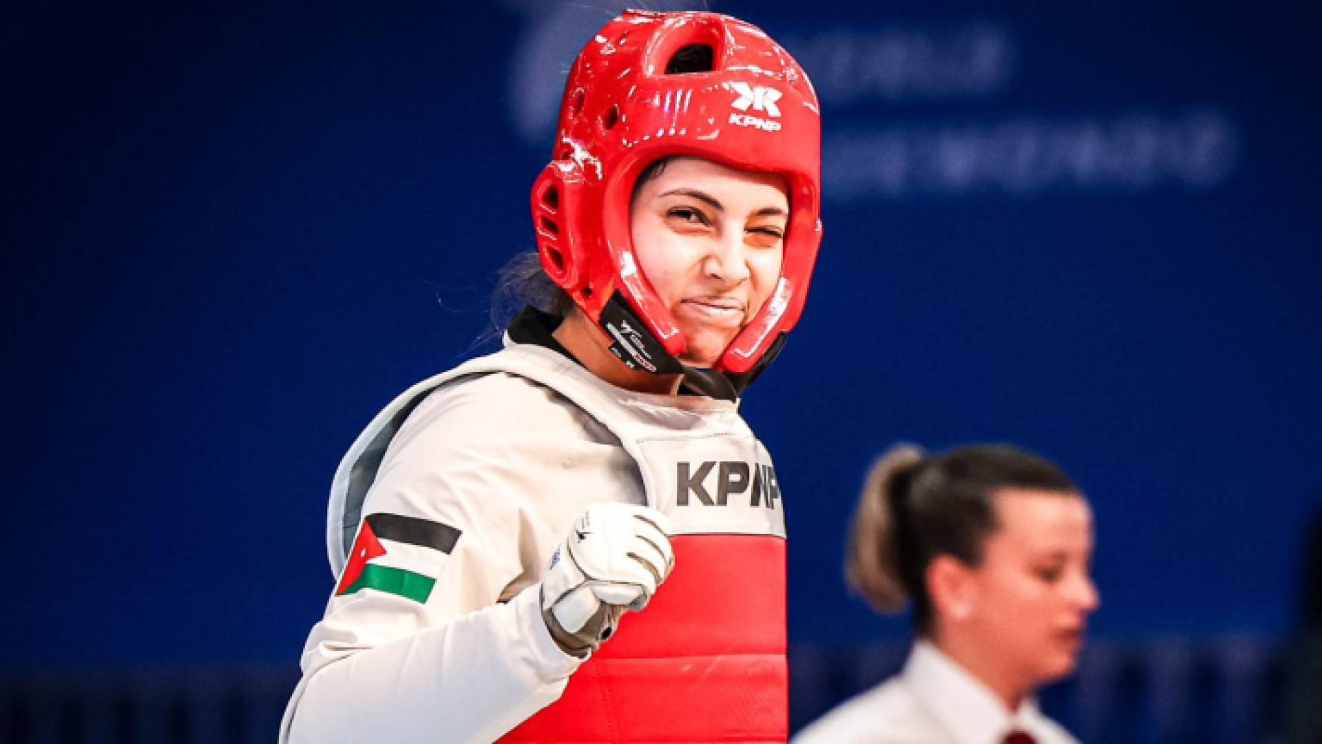 لاعبة المنتخب الوطني للتايكواندو راما أبو الرب