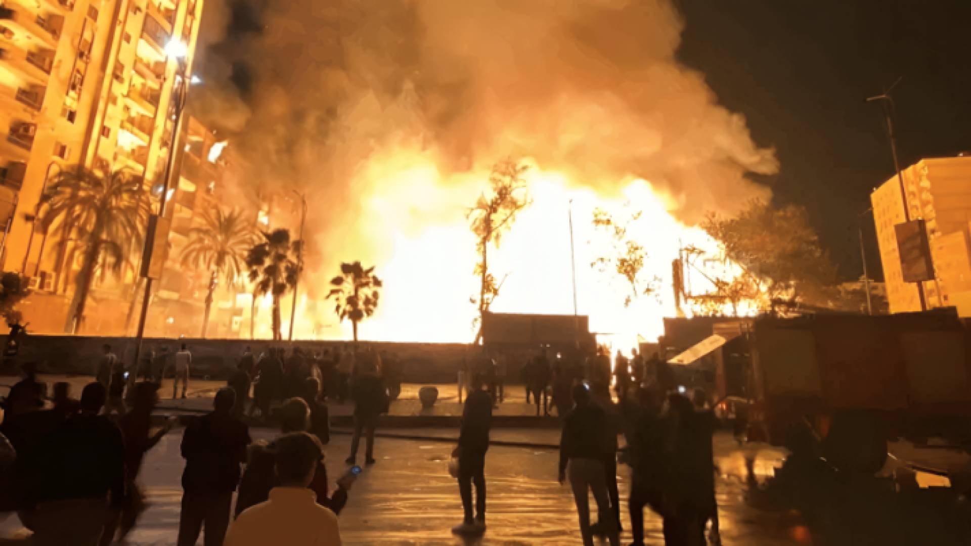 حريق استوديو الأهرام