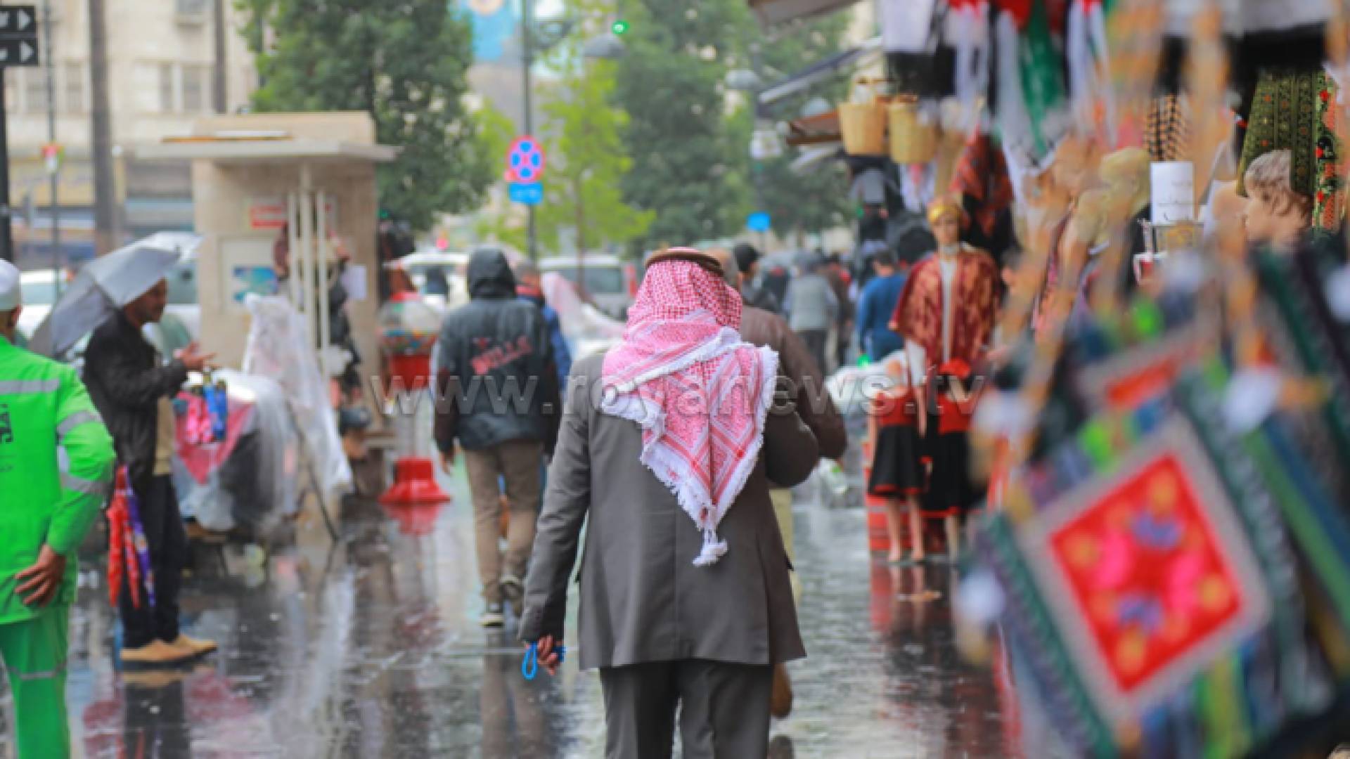 أمطار وسط العاصمة عمان - أرشيفية