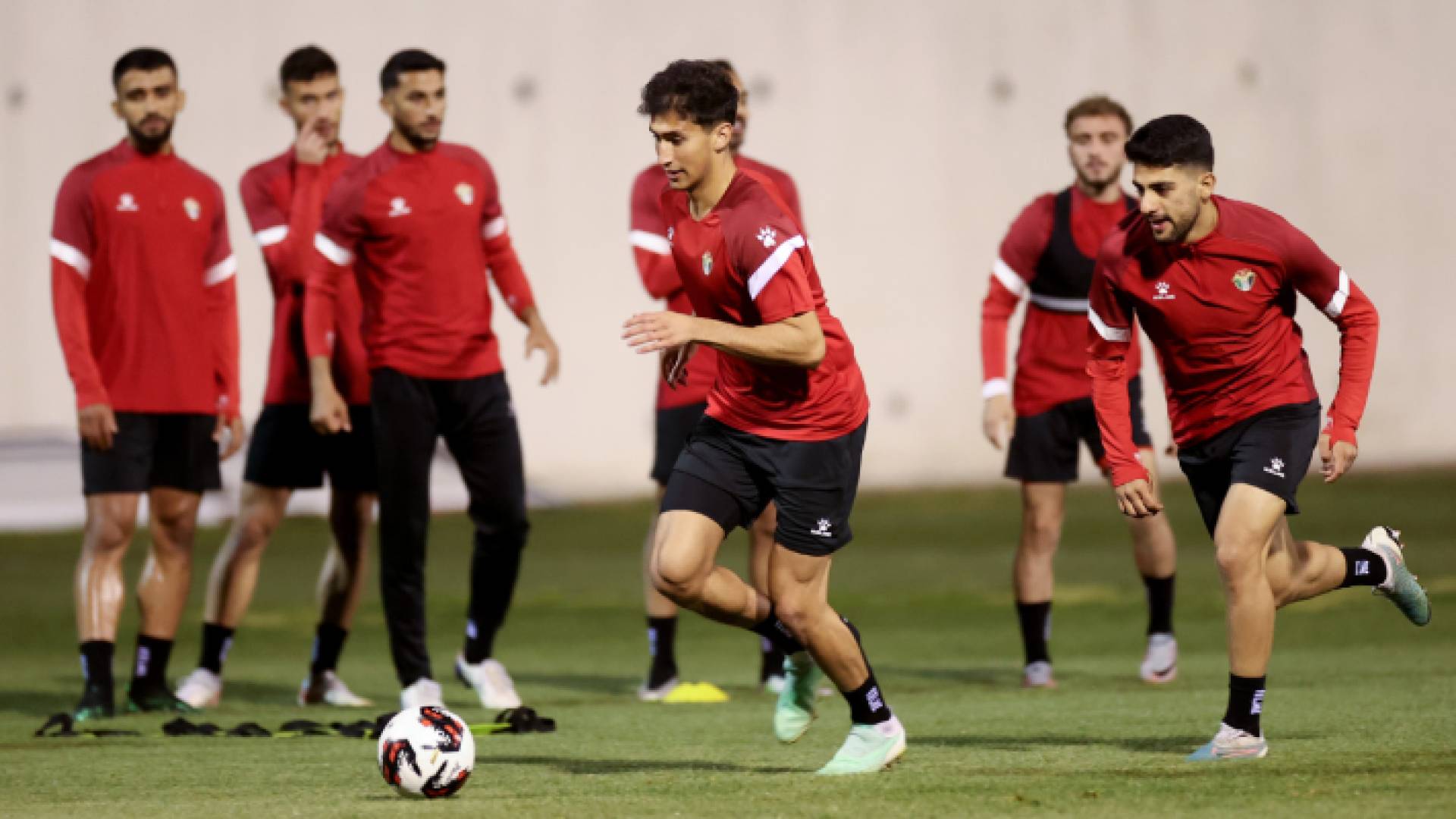 من تدريبات المنتخب الوطني