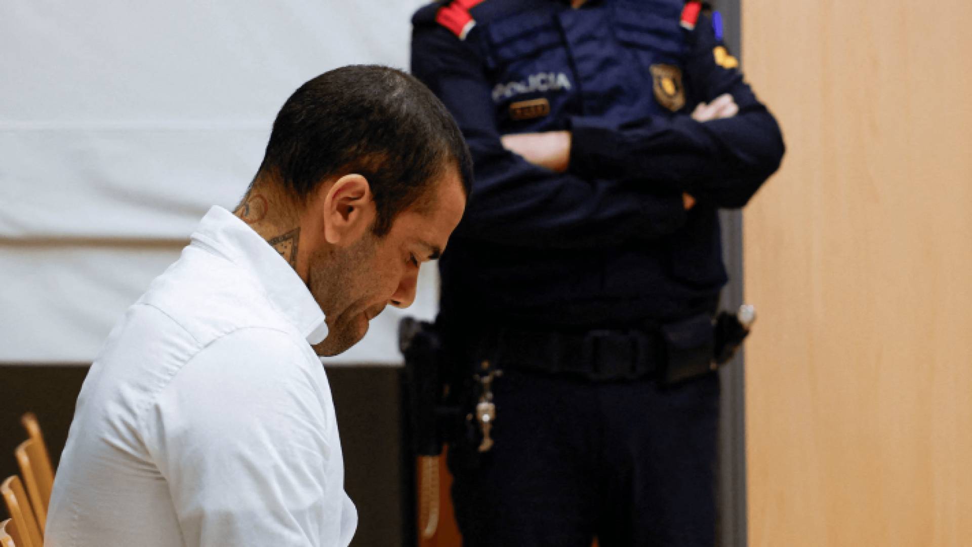 داني ألفيش أثناء المحاكمة