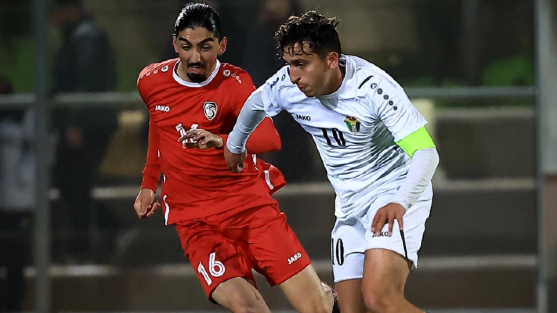 جانب من مباراة منتخب الشباب وسوريا