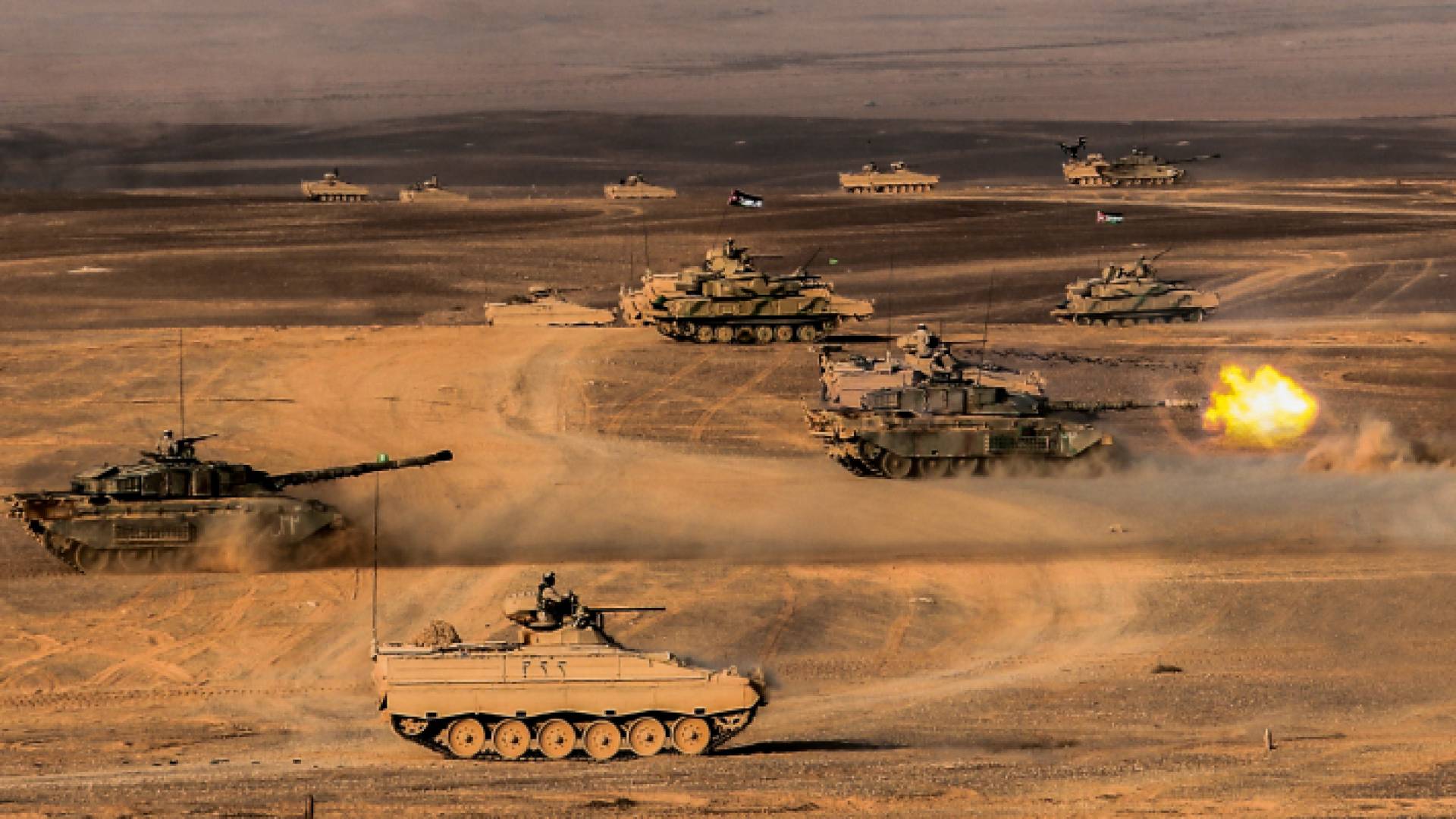 دبابات تابعة للقوات المسلحة الأردنية - الجيش العربي