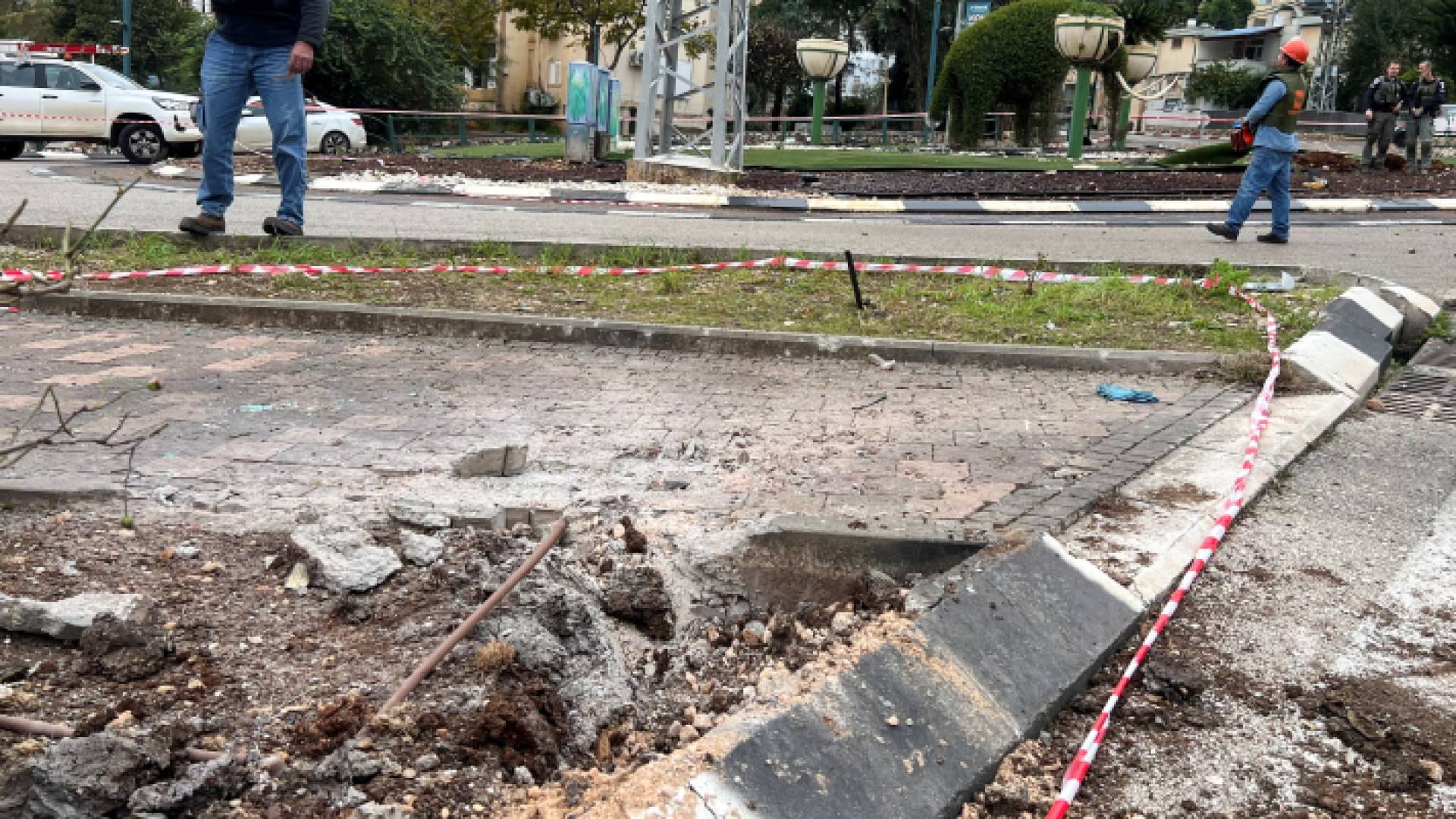 من آثار قصف حزب الله لكريات شمونة - أرشيفية