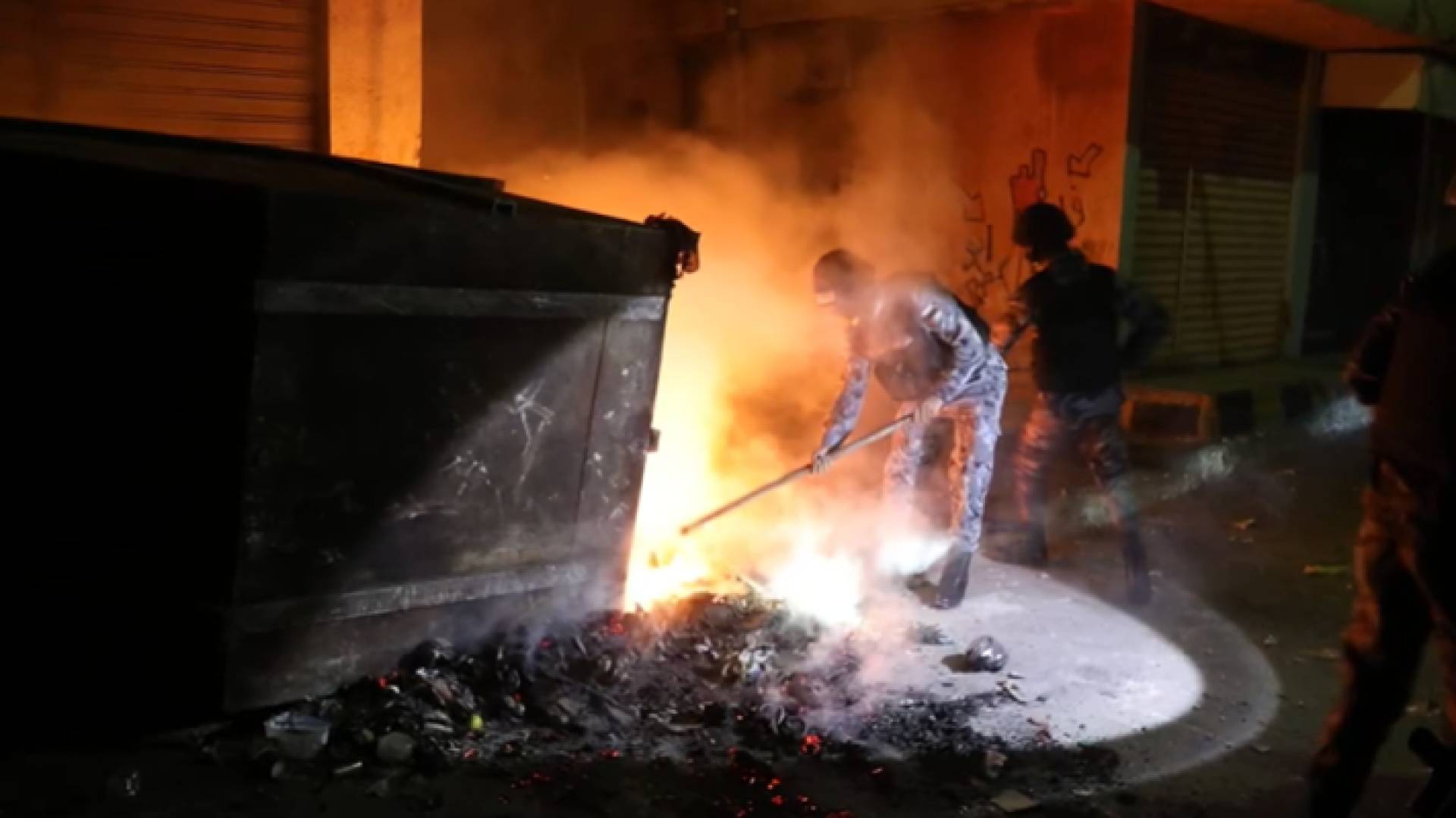 أعمال تخريب ممتلكات عامة في البقعة