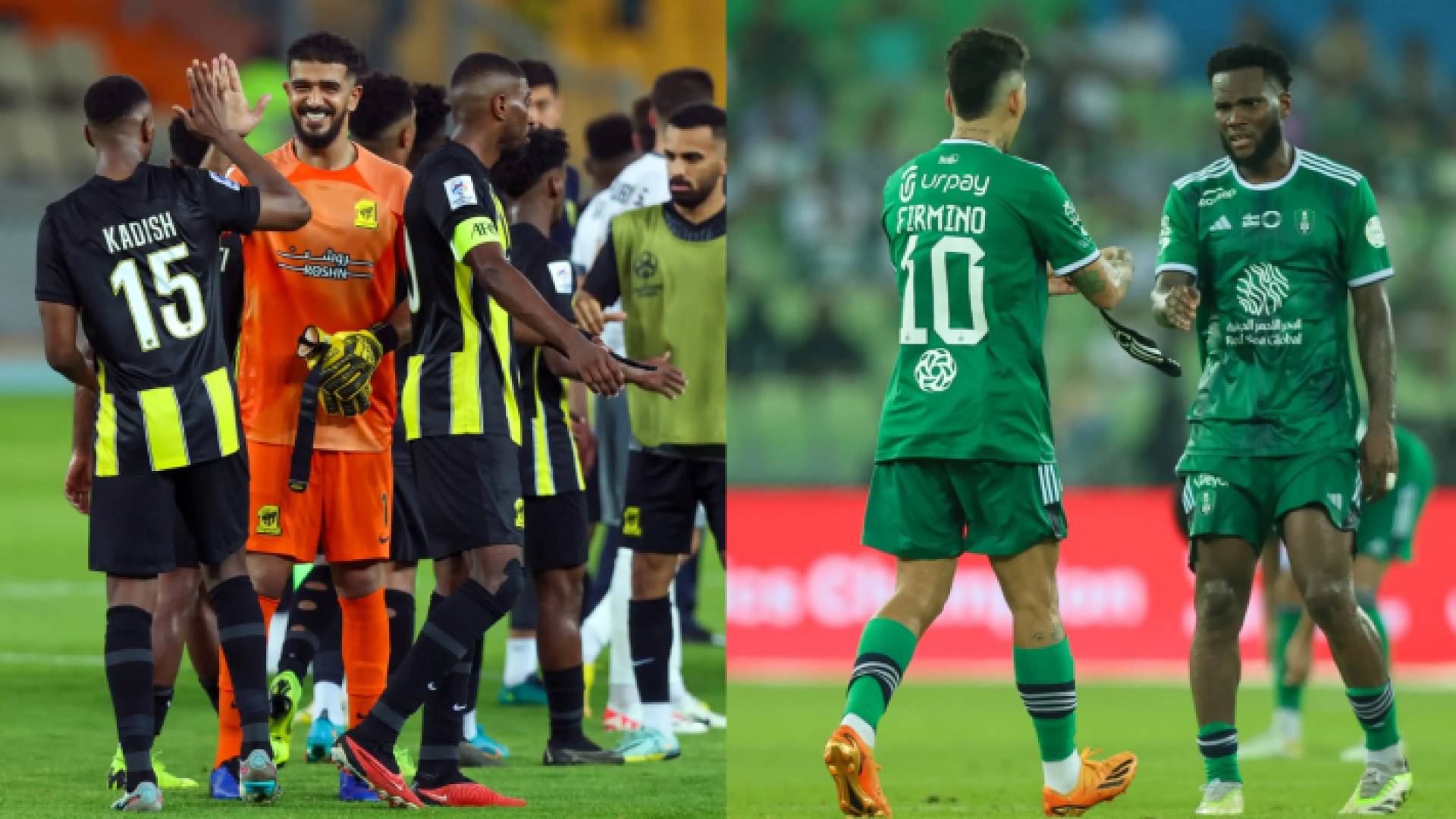 لاعبو الاتحاد والأهلي
