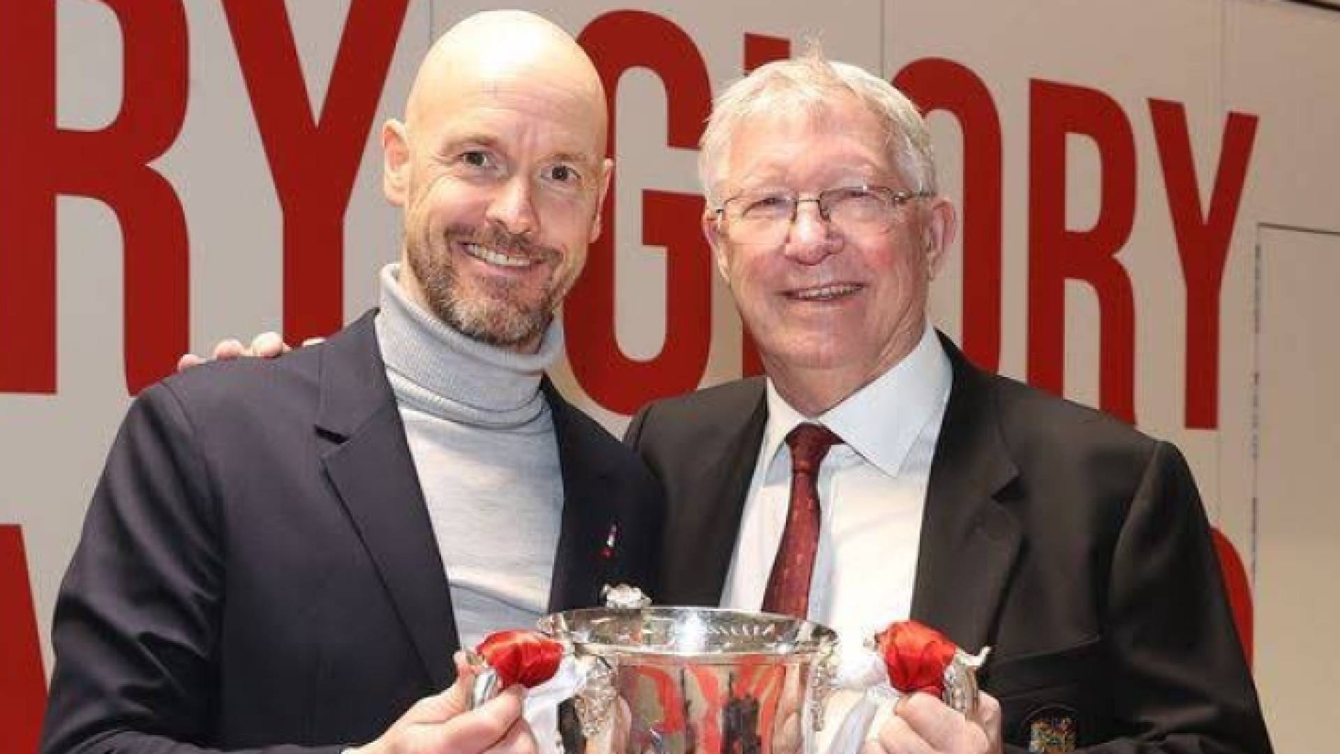 إريك تن هاغ والسير أليكس فيرغسون