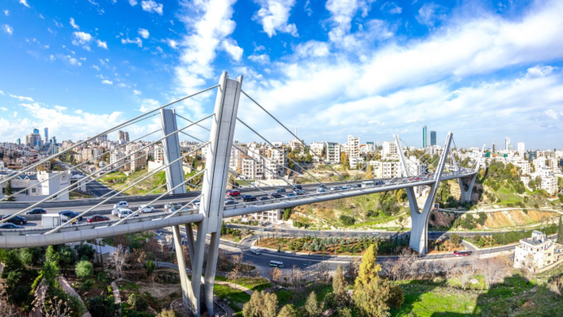 جسر عبدون في العاصمة عمان