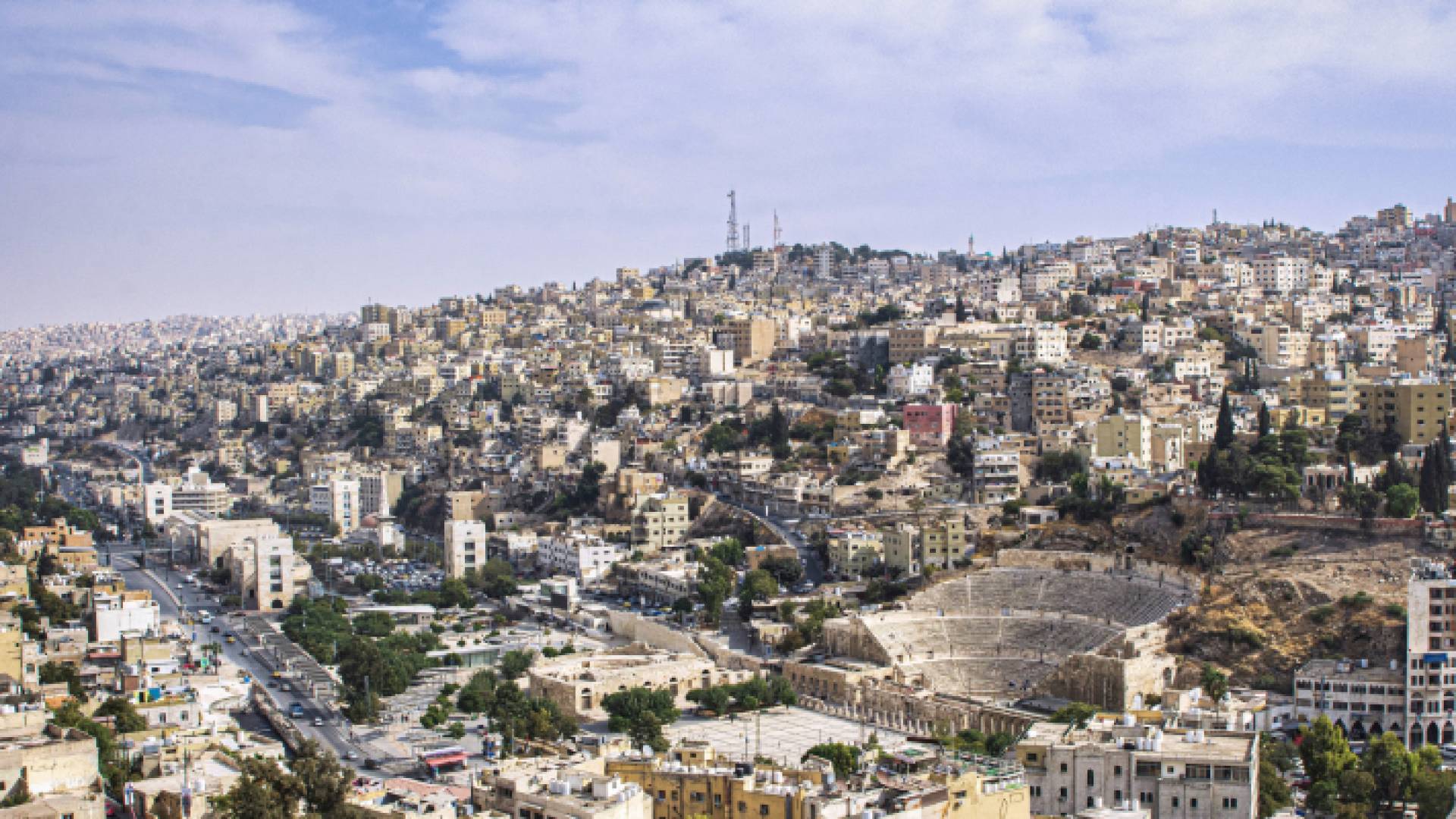 صورة عامة للعاصمة عمان