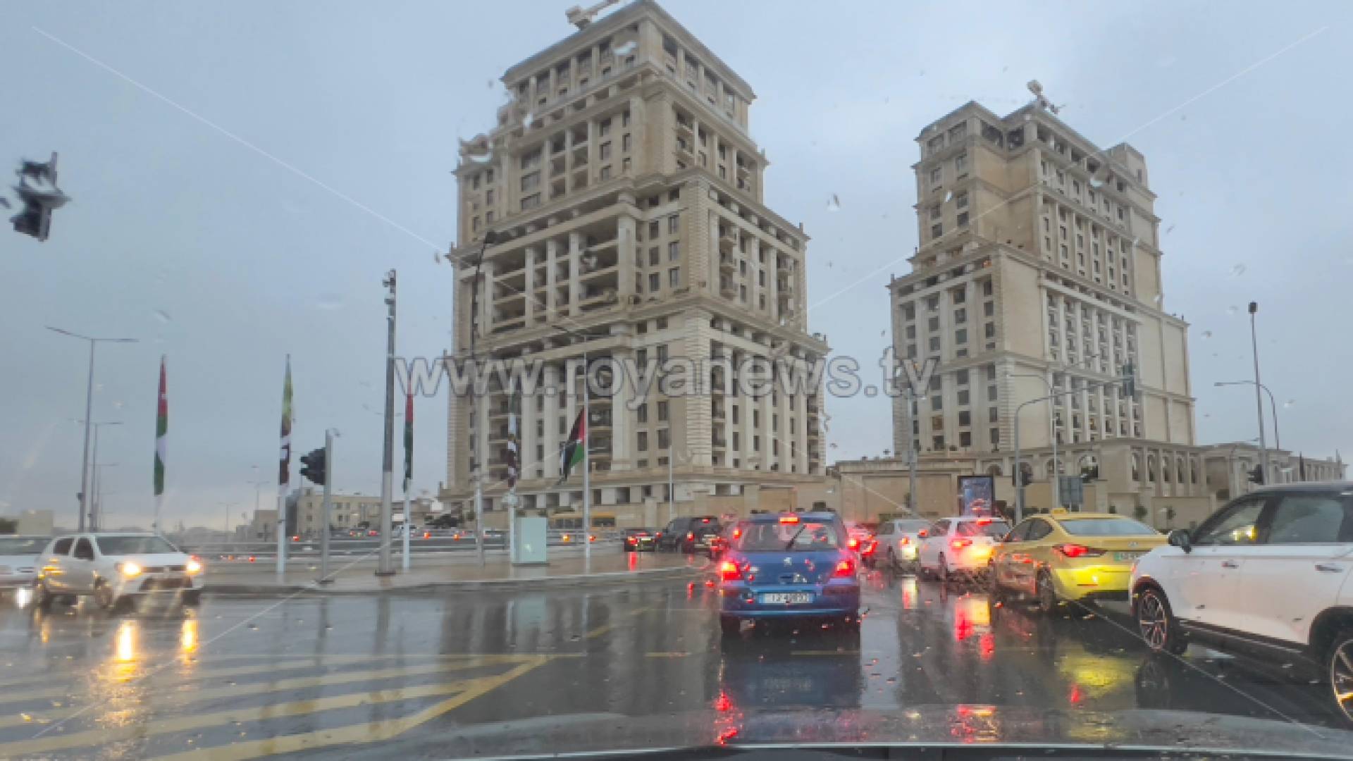 أجواء ماطرة في العاصمة عمان "أرشيفية"