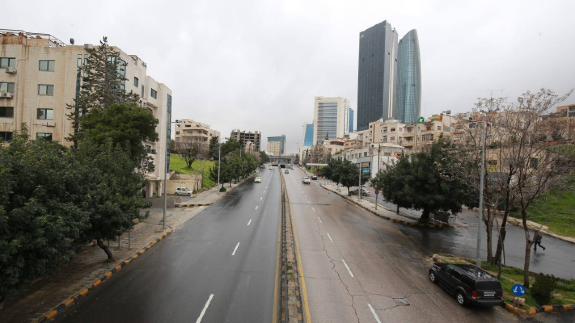 جانب من منطقة الشميساني في العاصمة عمان