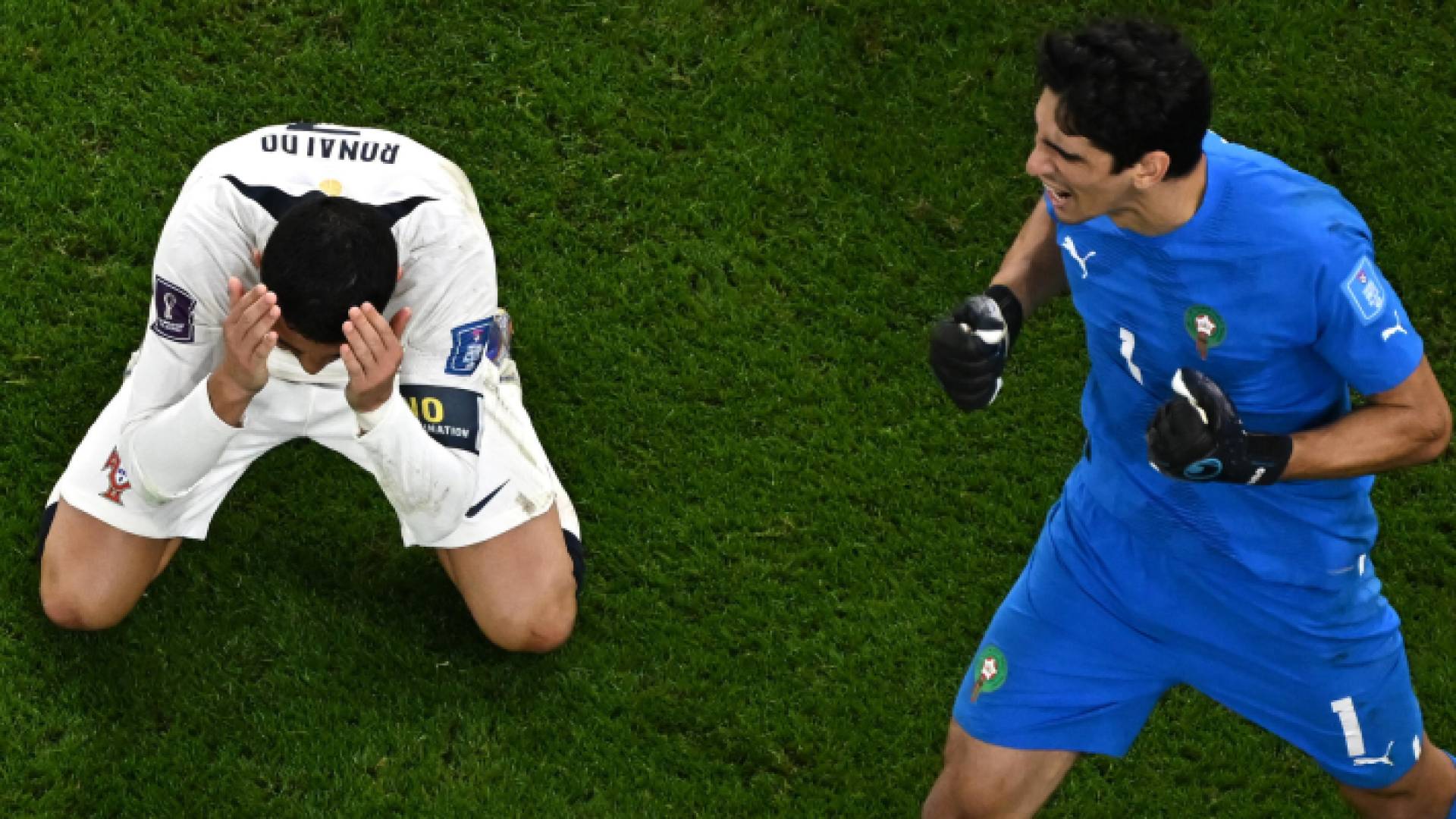 ياسين بونو وكريستيانو رونالدو من كأس العالم 2022