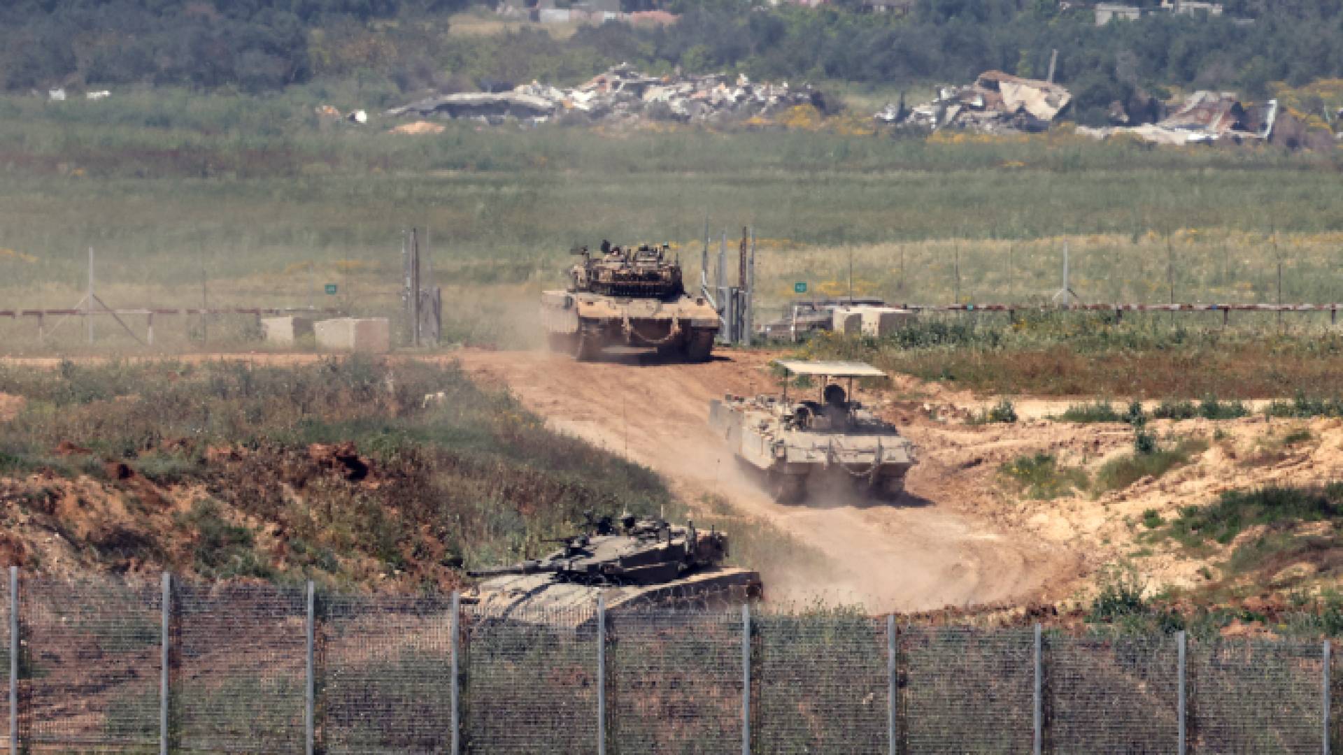 دبابات تابعة لجيش الاحتلال في قطاع غزة