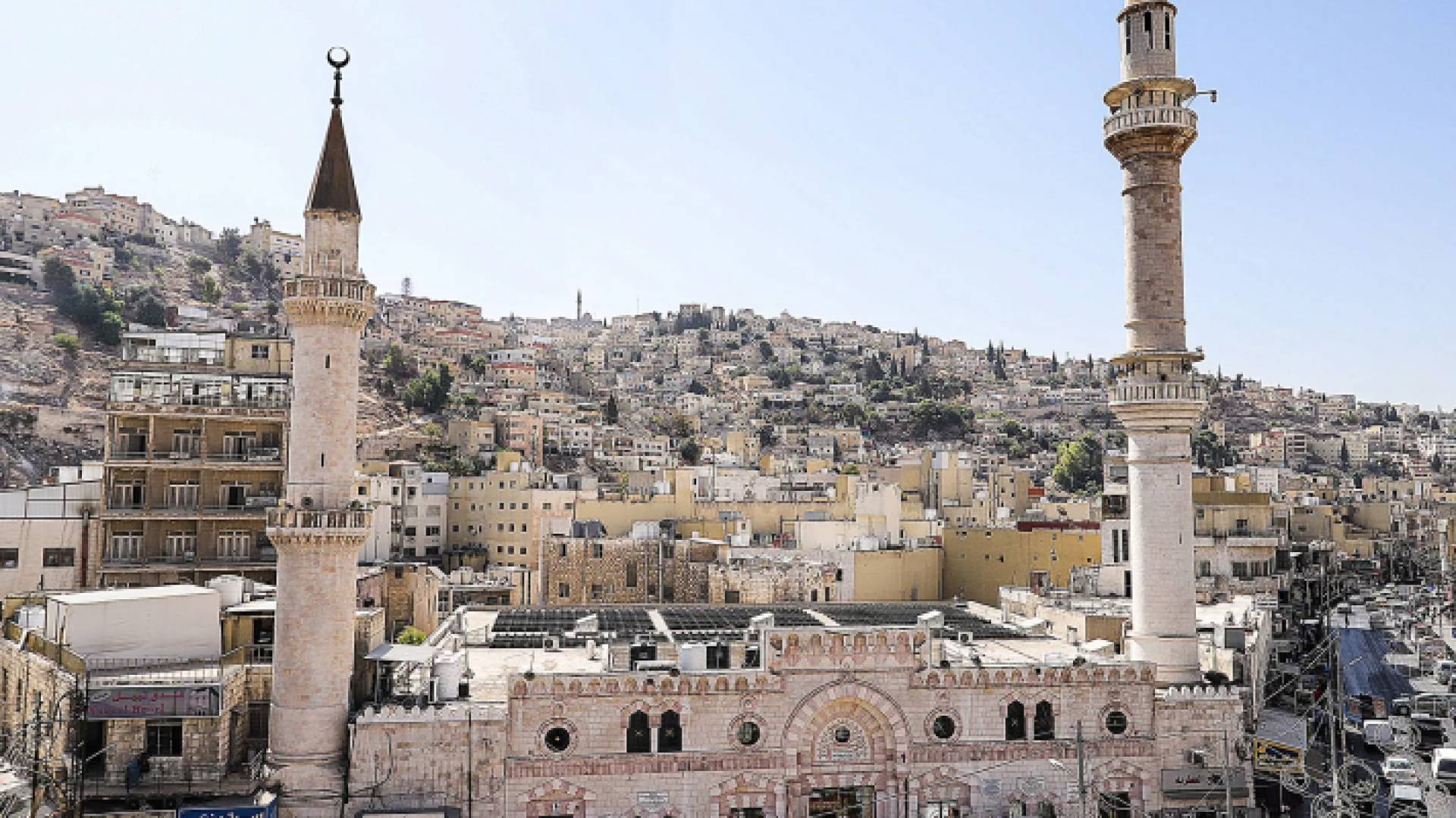 المسجد الحسيني الكبير في العاصة عمان