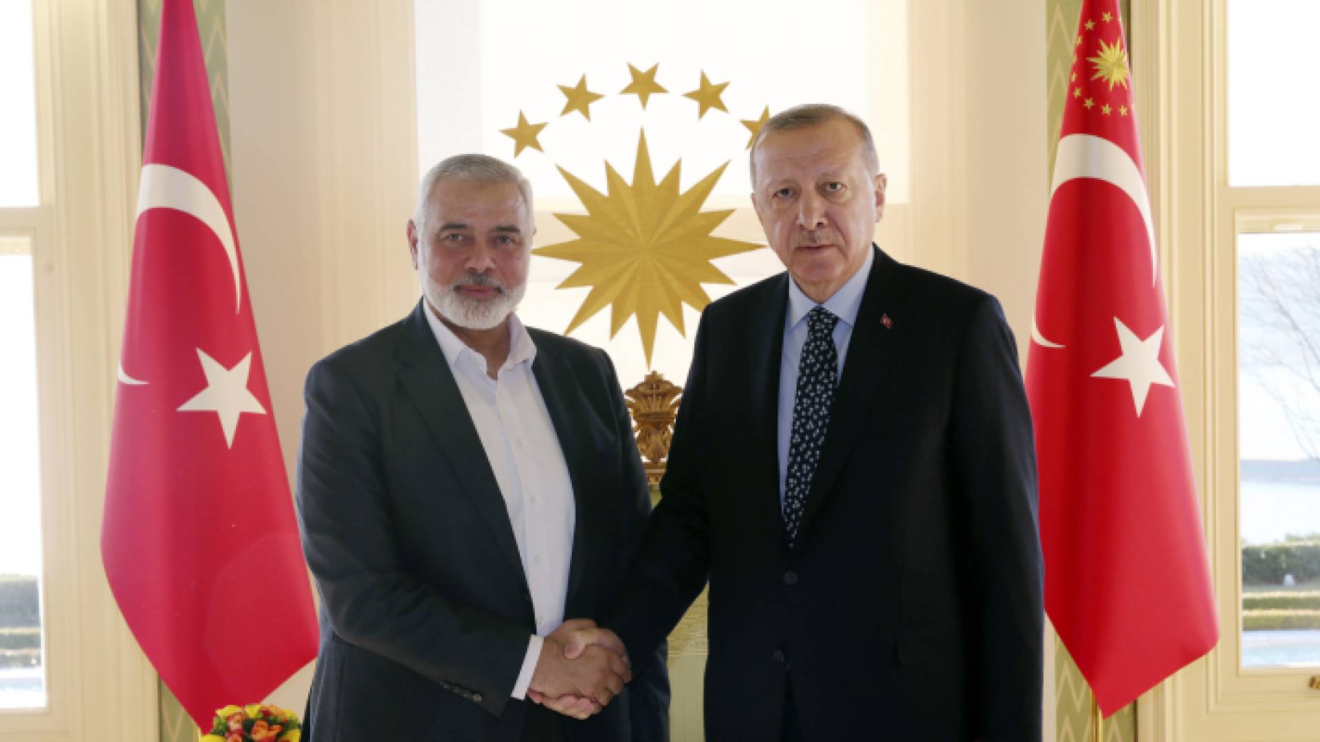 لقاء سابق جمع أردوغان بهنية