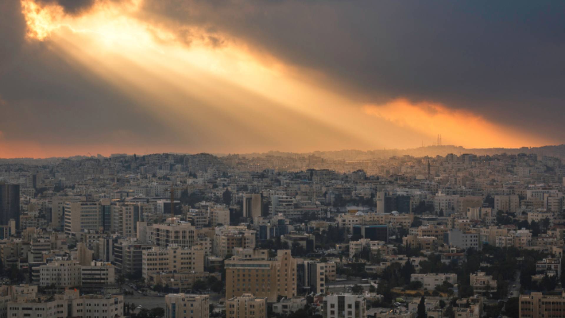 صورة عامة للعاصمة عمان