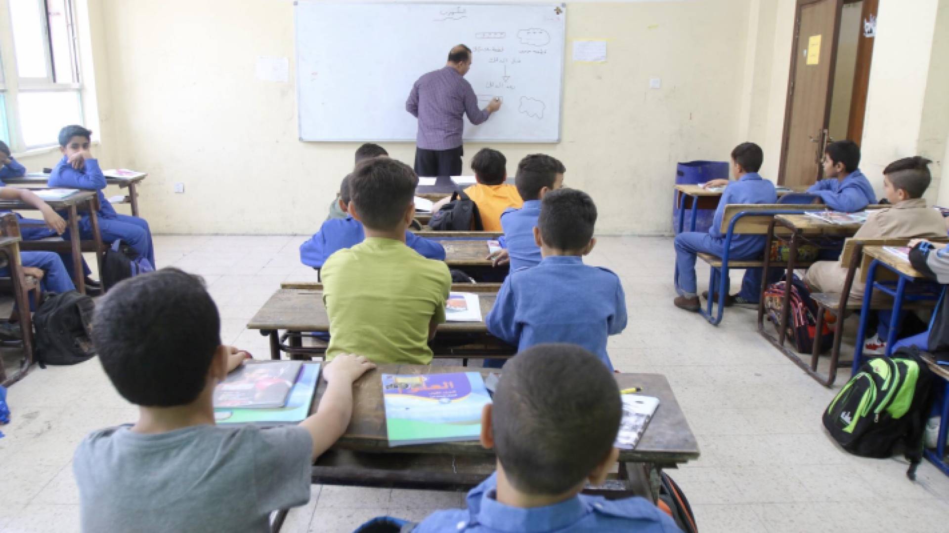صف مدرسي في الأردن