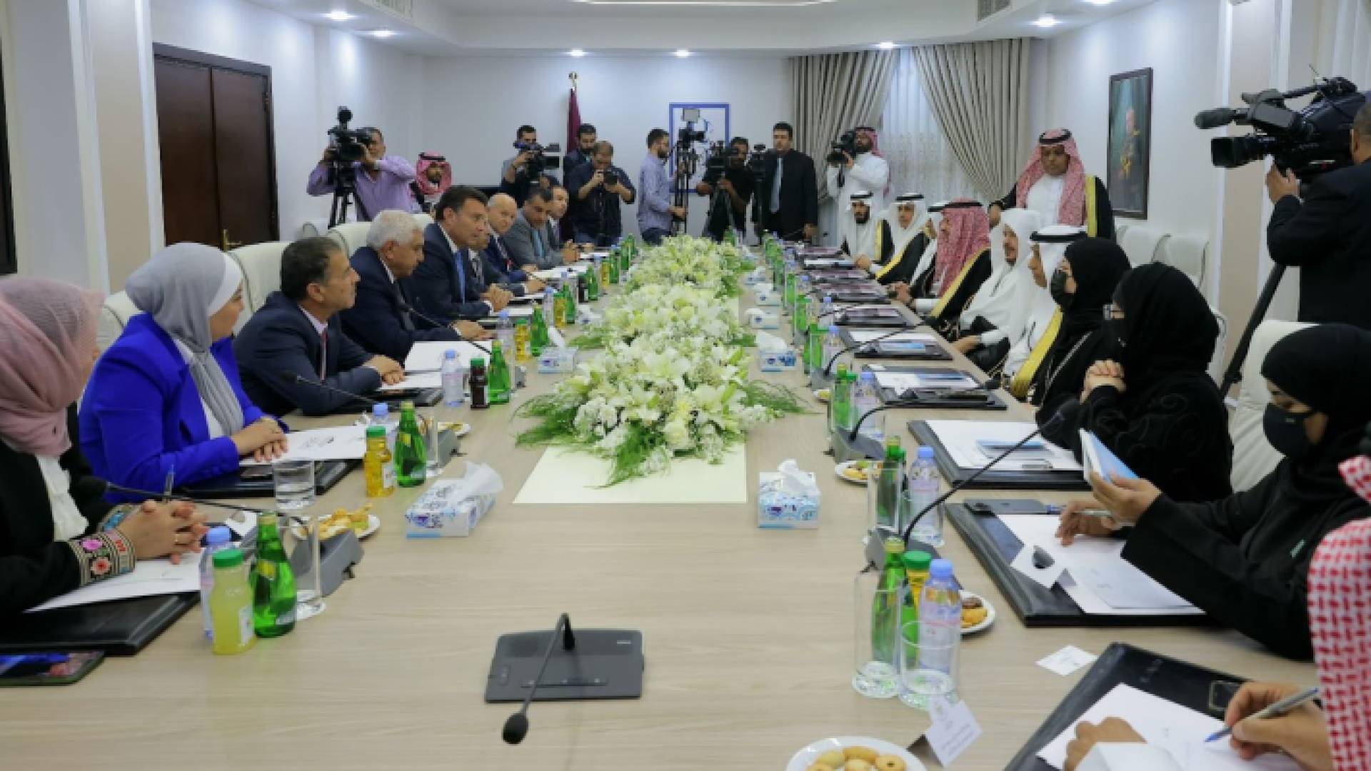 لقاء رئيس مجلس النواب أحمد الصفدي ورئيس مجلس الشورى السعودي عبدالله آل الشيخ