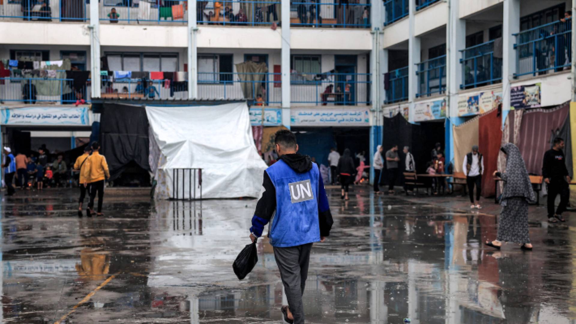 مدرسة تابعة للأونروا في قطاع غزة