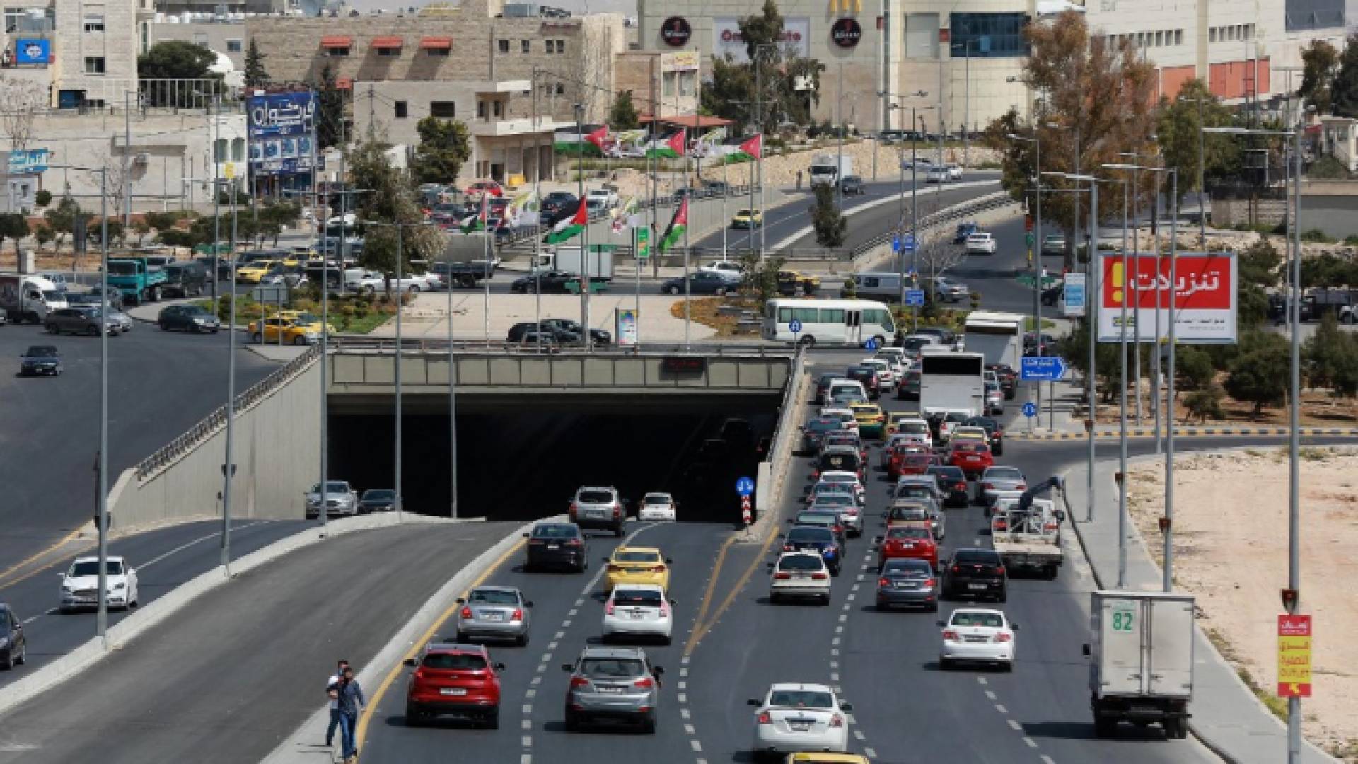 أحد شوارع العاصمة عمان