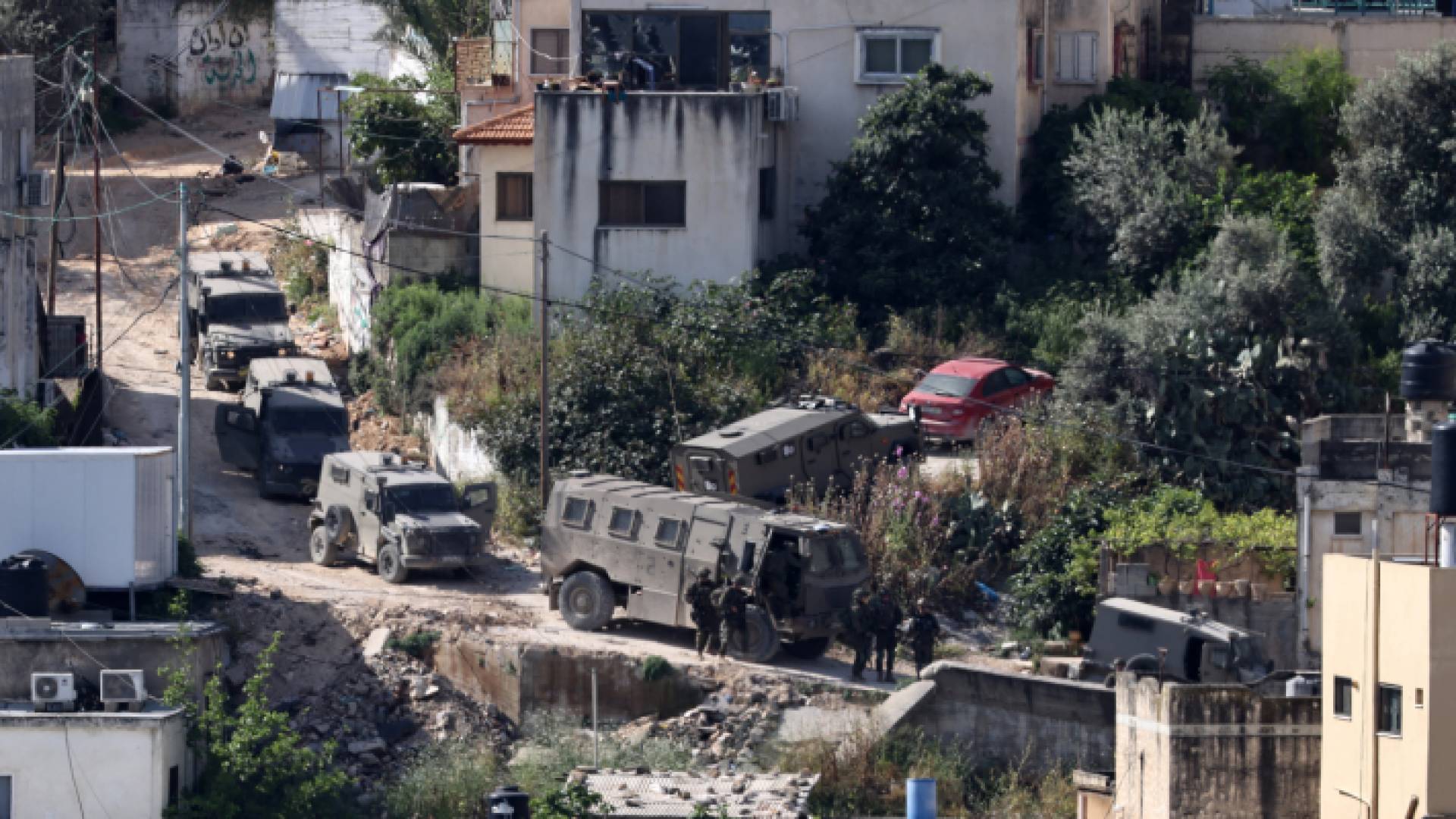 قوات الاحتلال الإسرائيلي في مخيم نور شمس بطولكرم