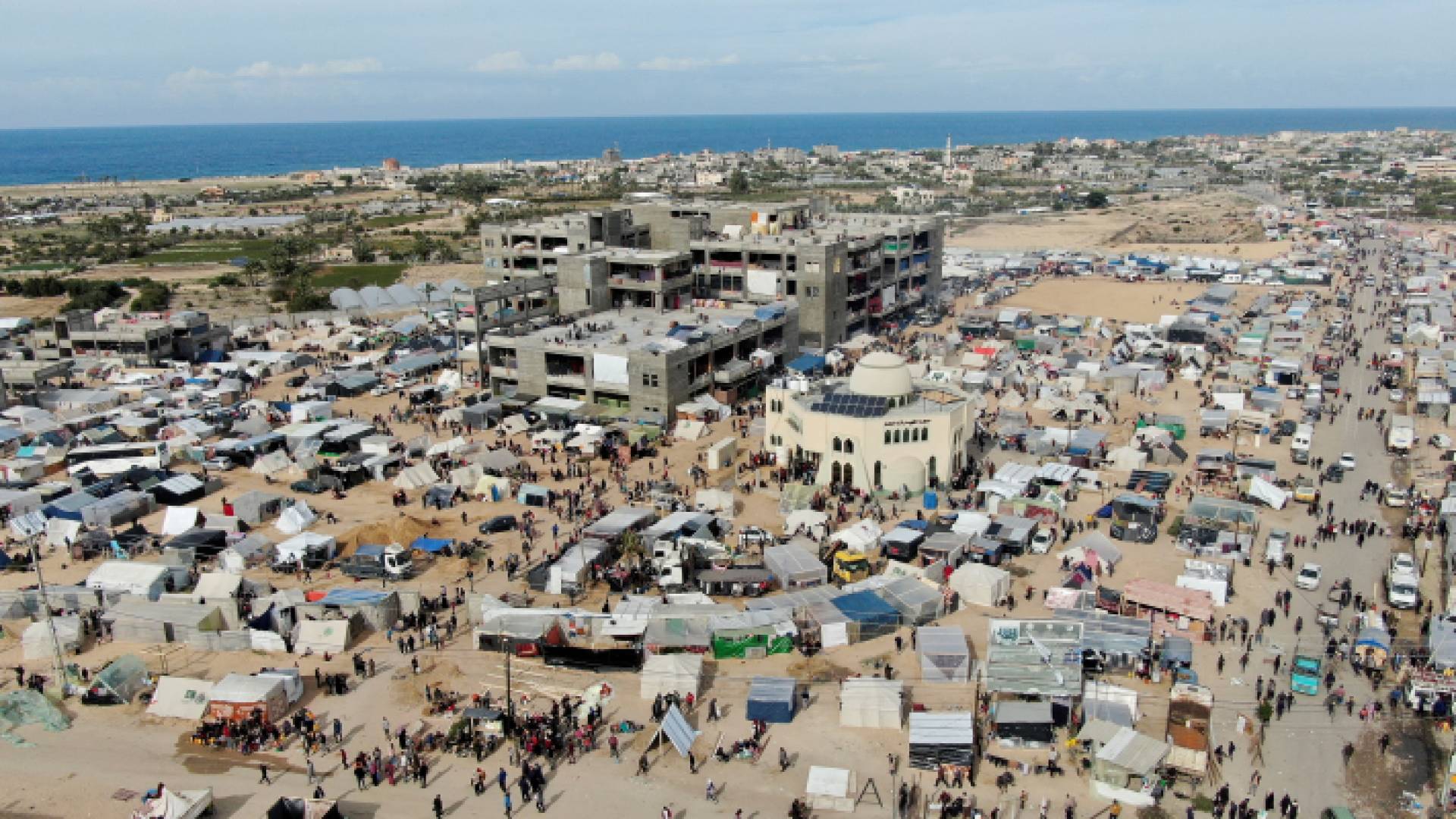 خيام نازحين في مدينة رفح