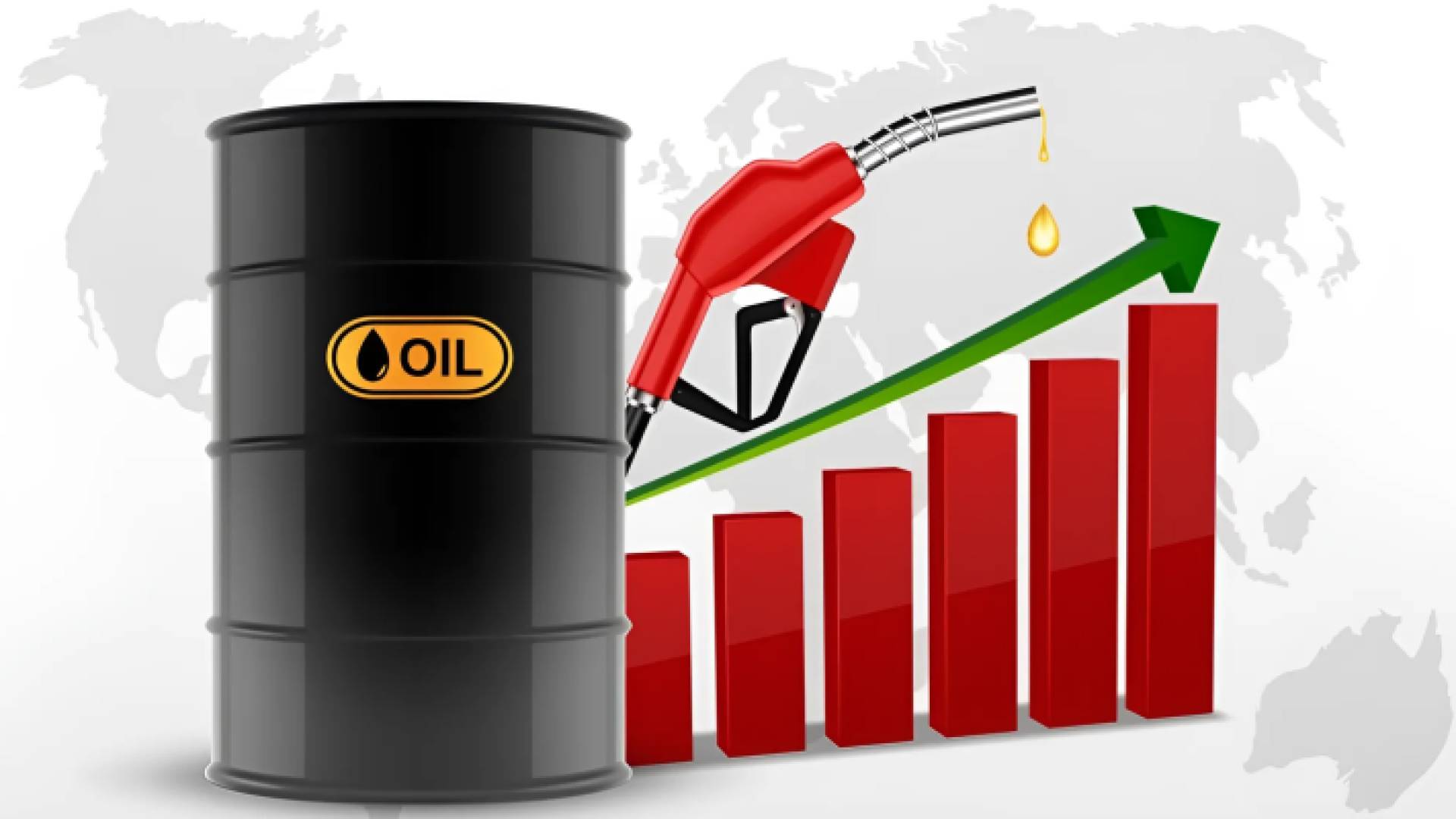 منحنى يشير إلى ارتفاع أسعار النفط