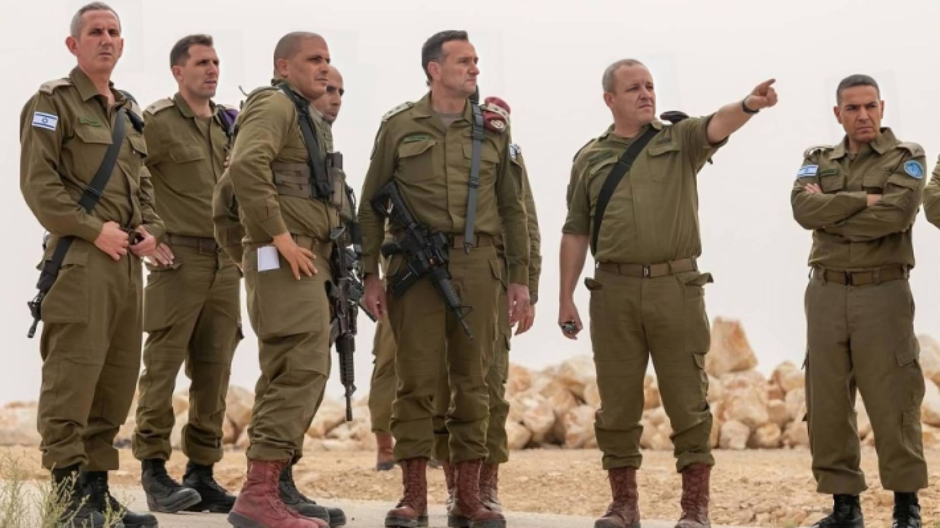 رئيس أركان جيش الاحتلال هرتسي هاليفي وكبار الضباط في جيش الاحتلال