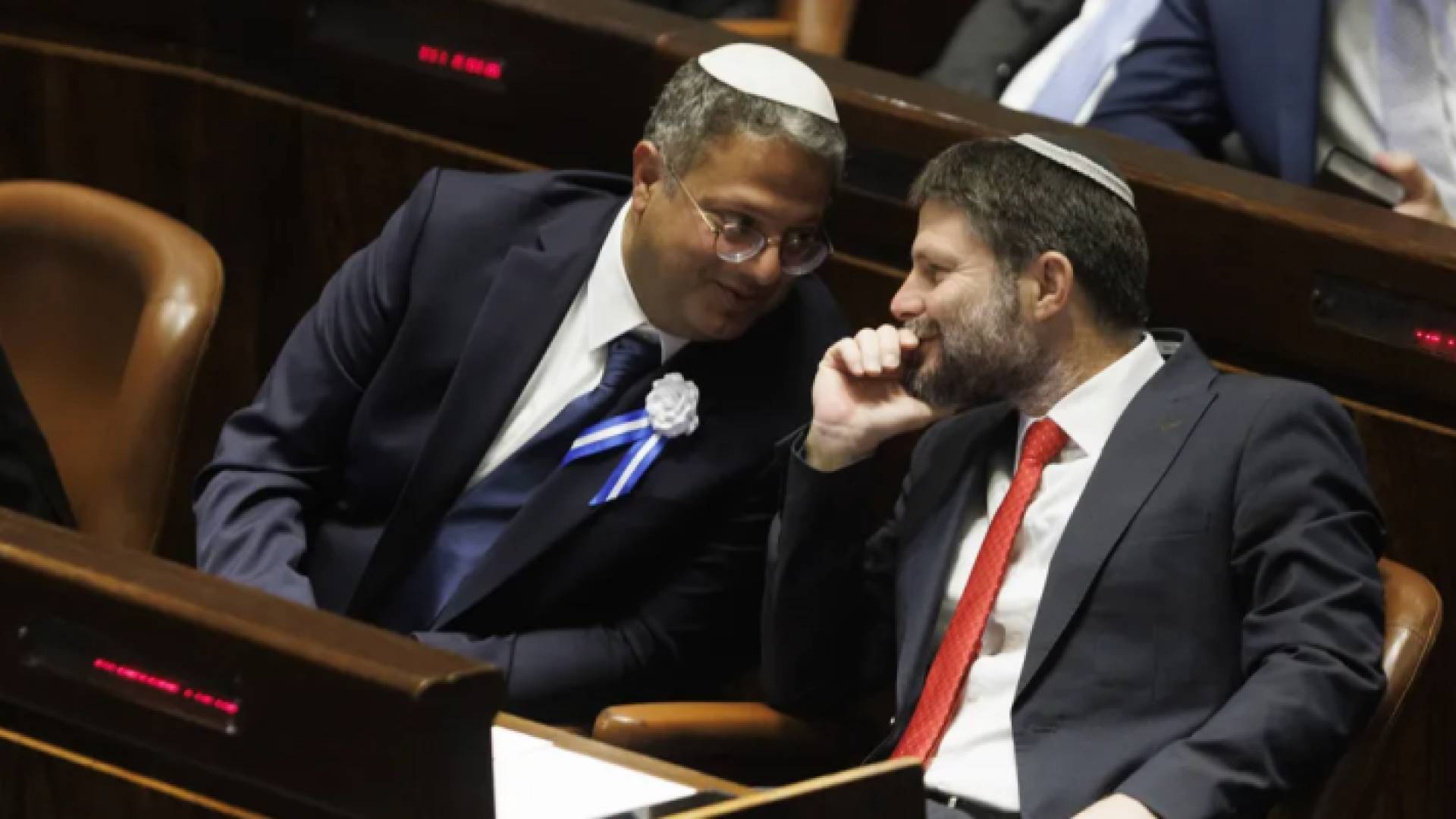 الوزيران المتطرفان إيتمار بن غفير وبتسلئيل سموتريتش