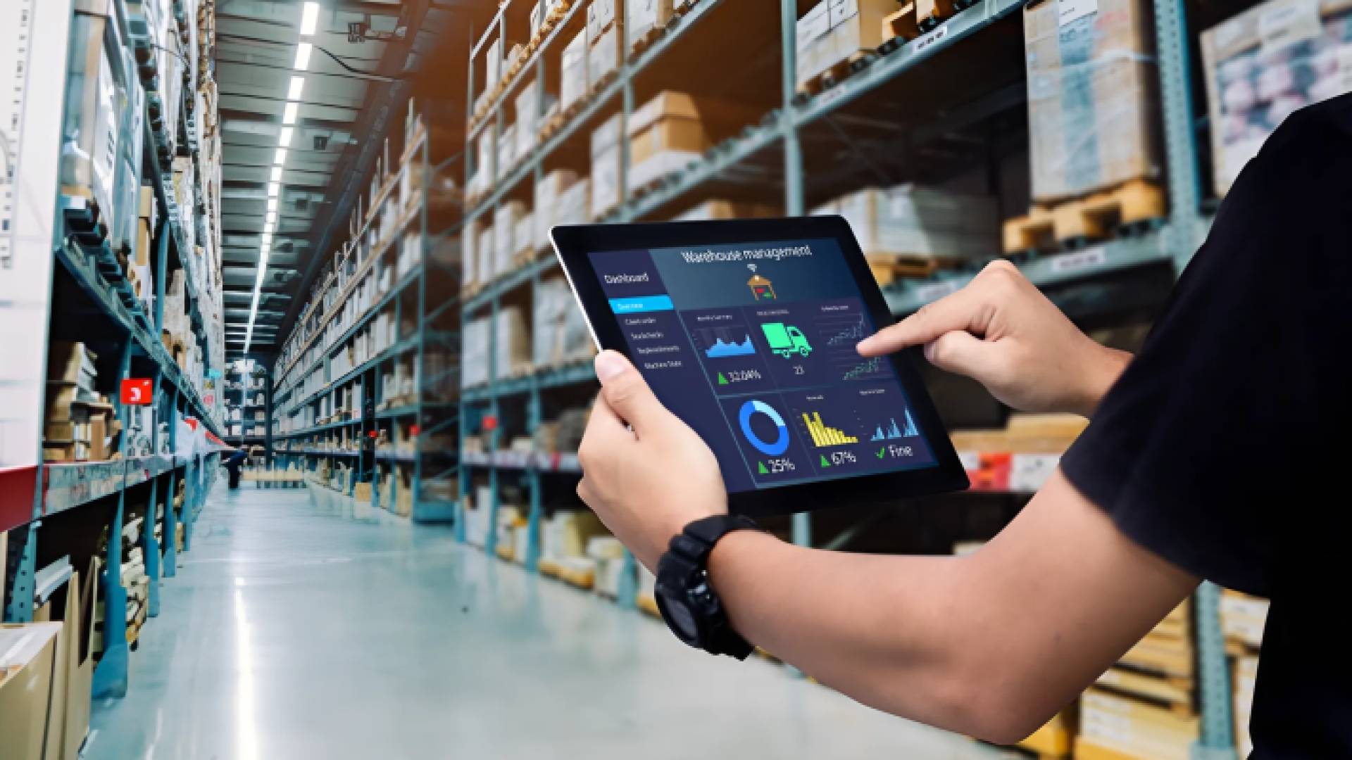 مستودع يحتوي على طرود متنوعة