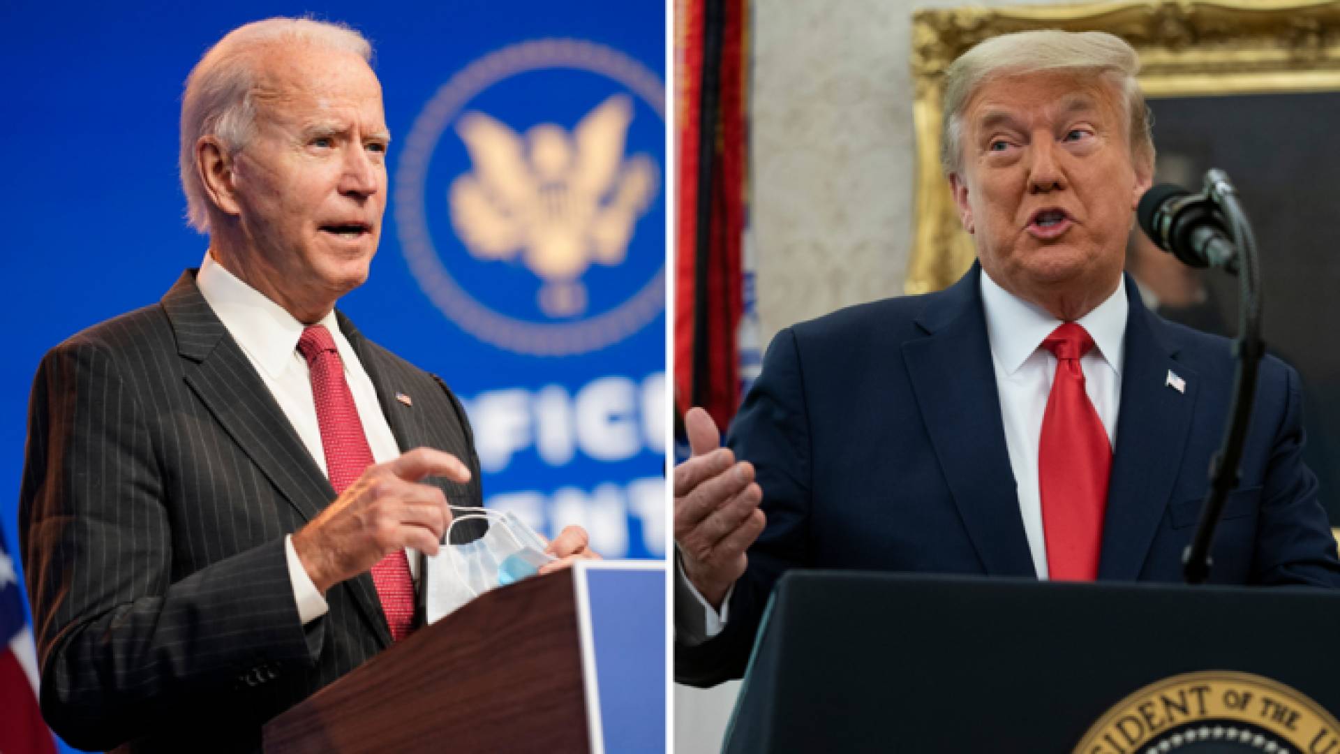 دونالد ترمب وجو بايدن