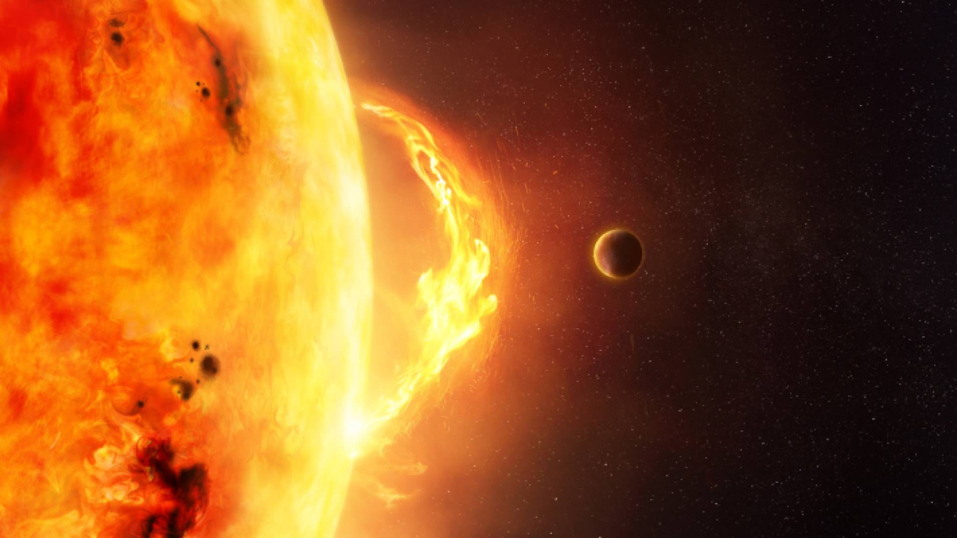 عاصفة شمسية