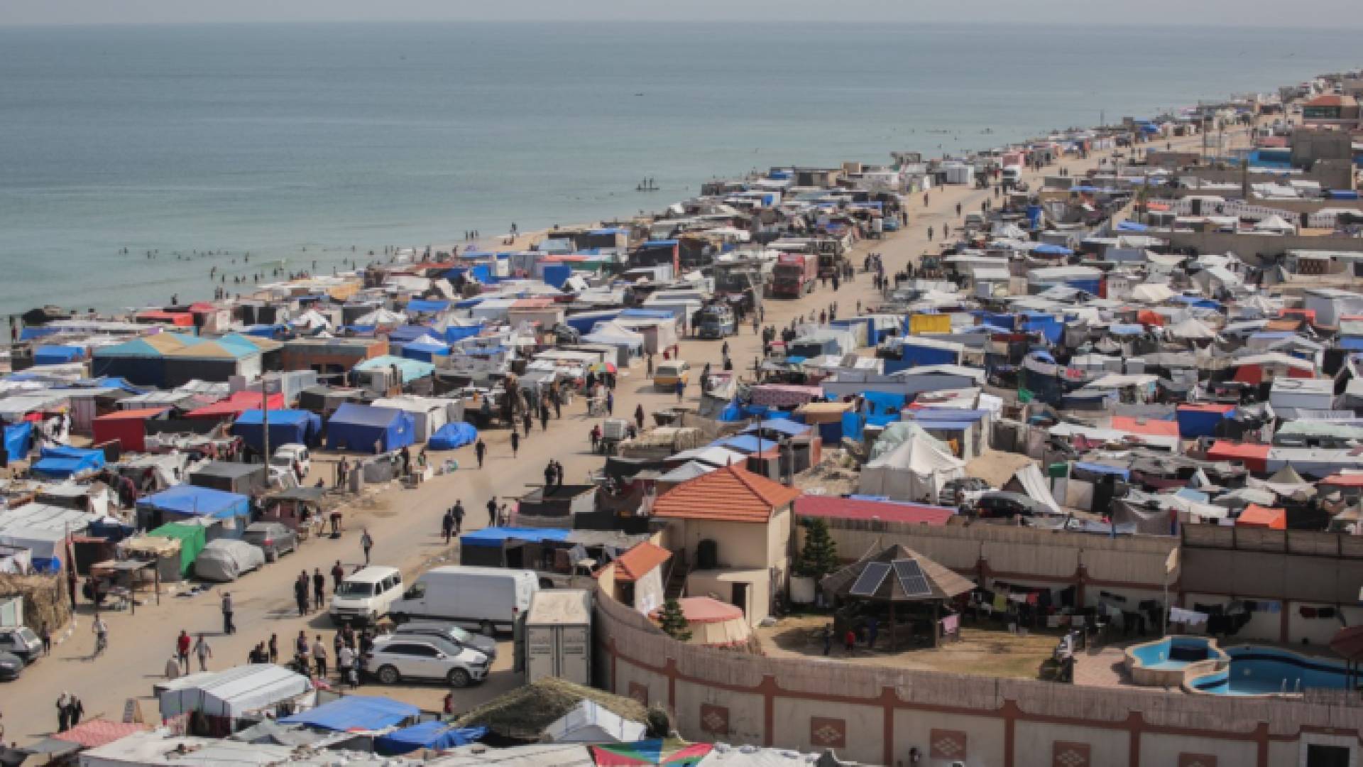 خيام النازحين في مدينة رفح جنوبي غزة