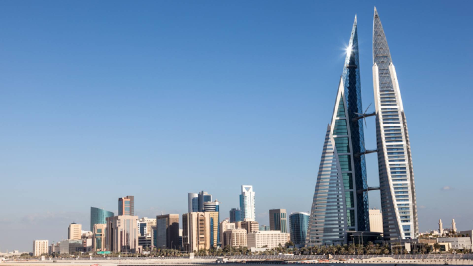 جانب من مدينة المنامة عاصمة مملكة البحرين