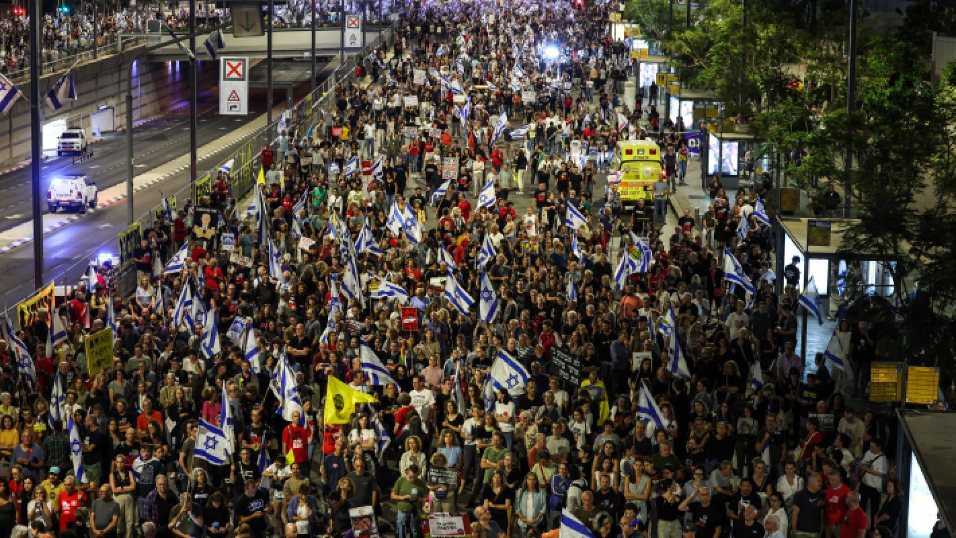 احتجاجات في تل أبيب