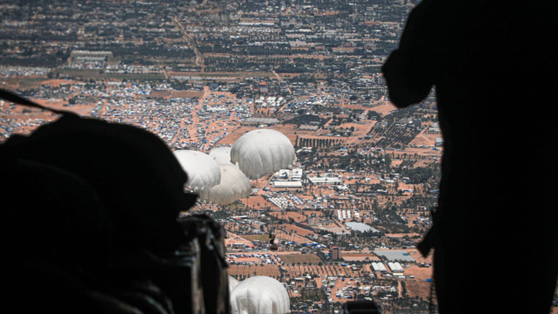 انزال جوي أردني إغاثي جنوب القطاع