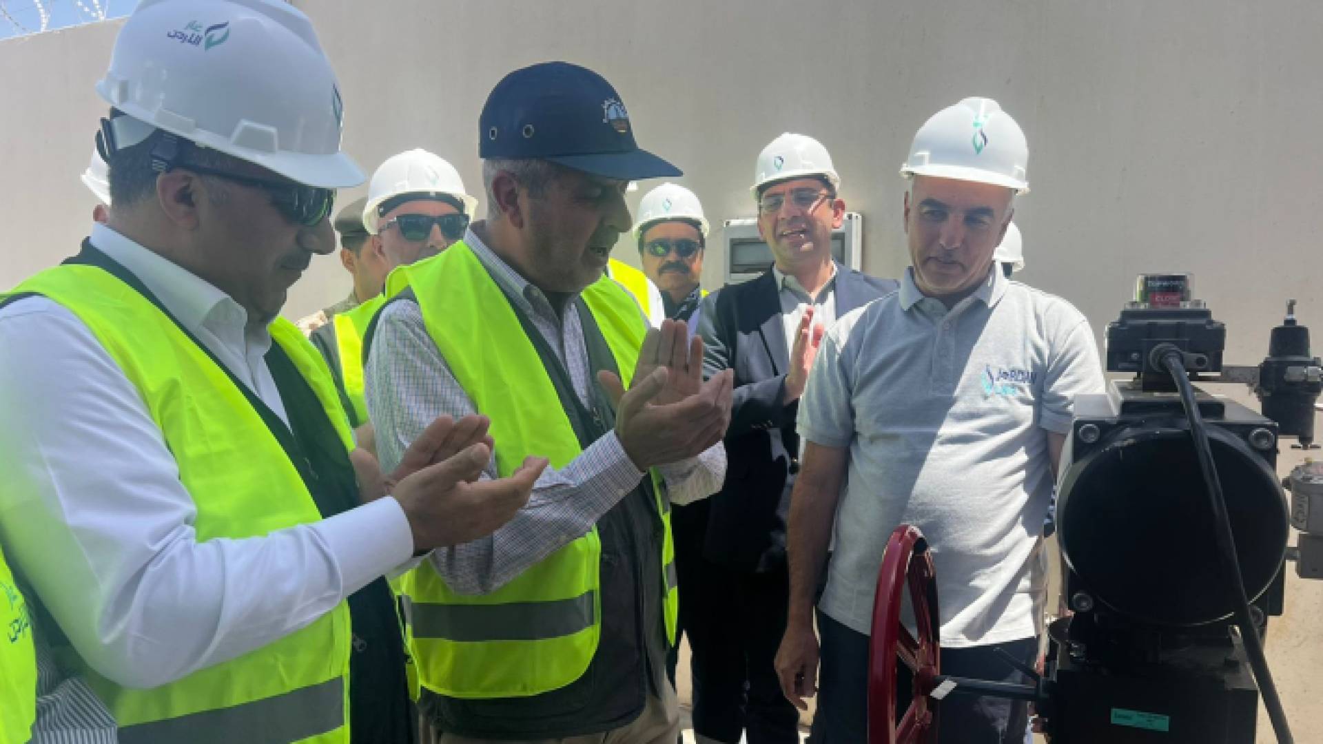 وزير الطاقة صالح الخرابشة يفتتح الرئيسية لاستقبال غاز الريشة