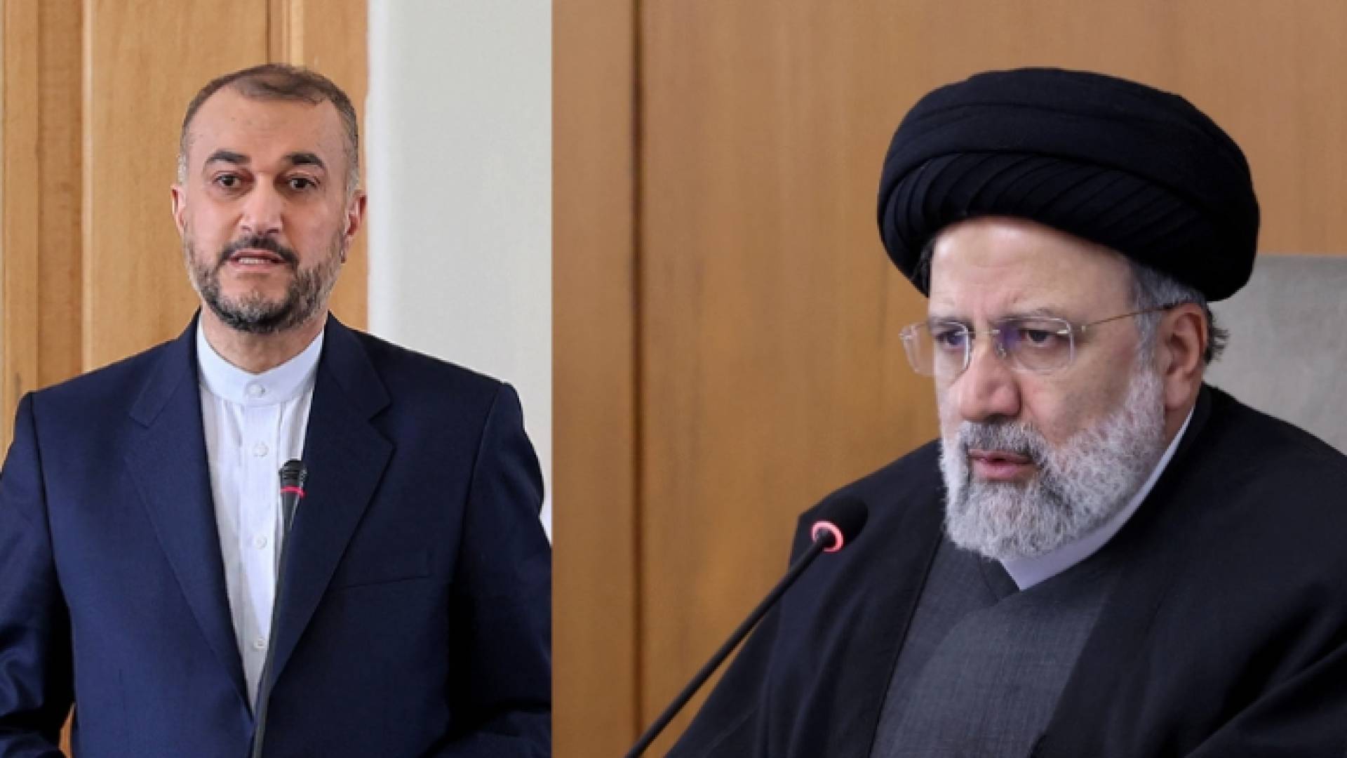 الرئيس الإيراني إبراهيم رئيسي ووزير الخارجية حسين عبد اللهيان