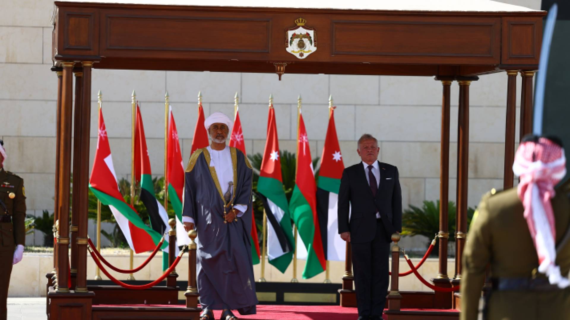 جلالة الملك عبدالله الثاني وجلالة السلطان هثم بن طارق سلطان عُمان